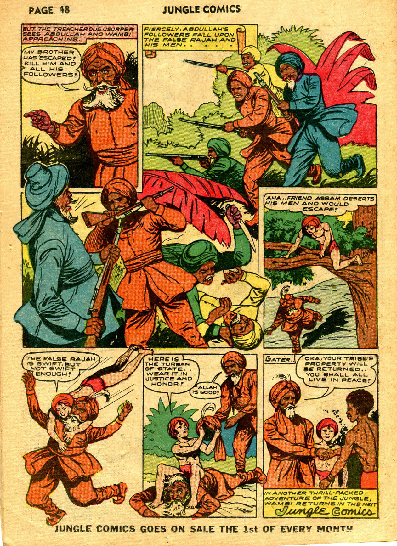 Read online Jungle Comics comic -  Issue #33 - 50