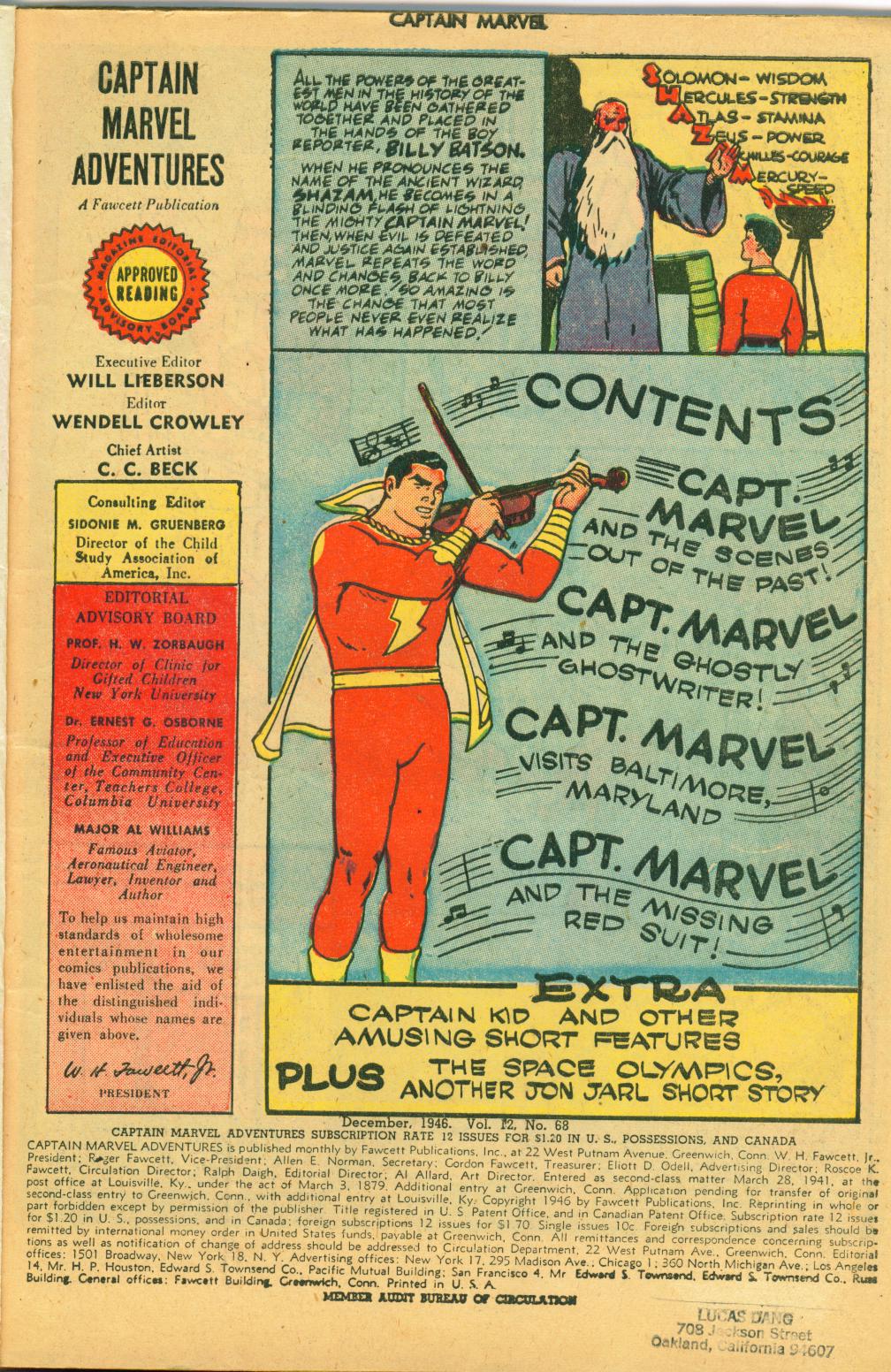 Read online Captain Marvel Adventures comic -  Issue #68 - 3