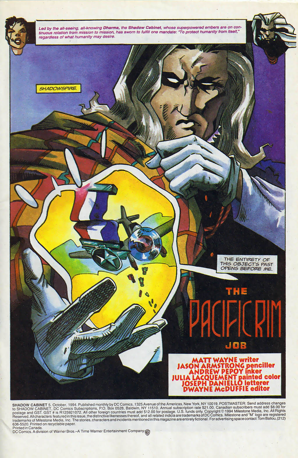 Read online Shadow Cabinet comic -  Issue #5 - 2