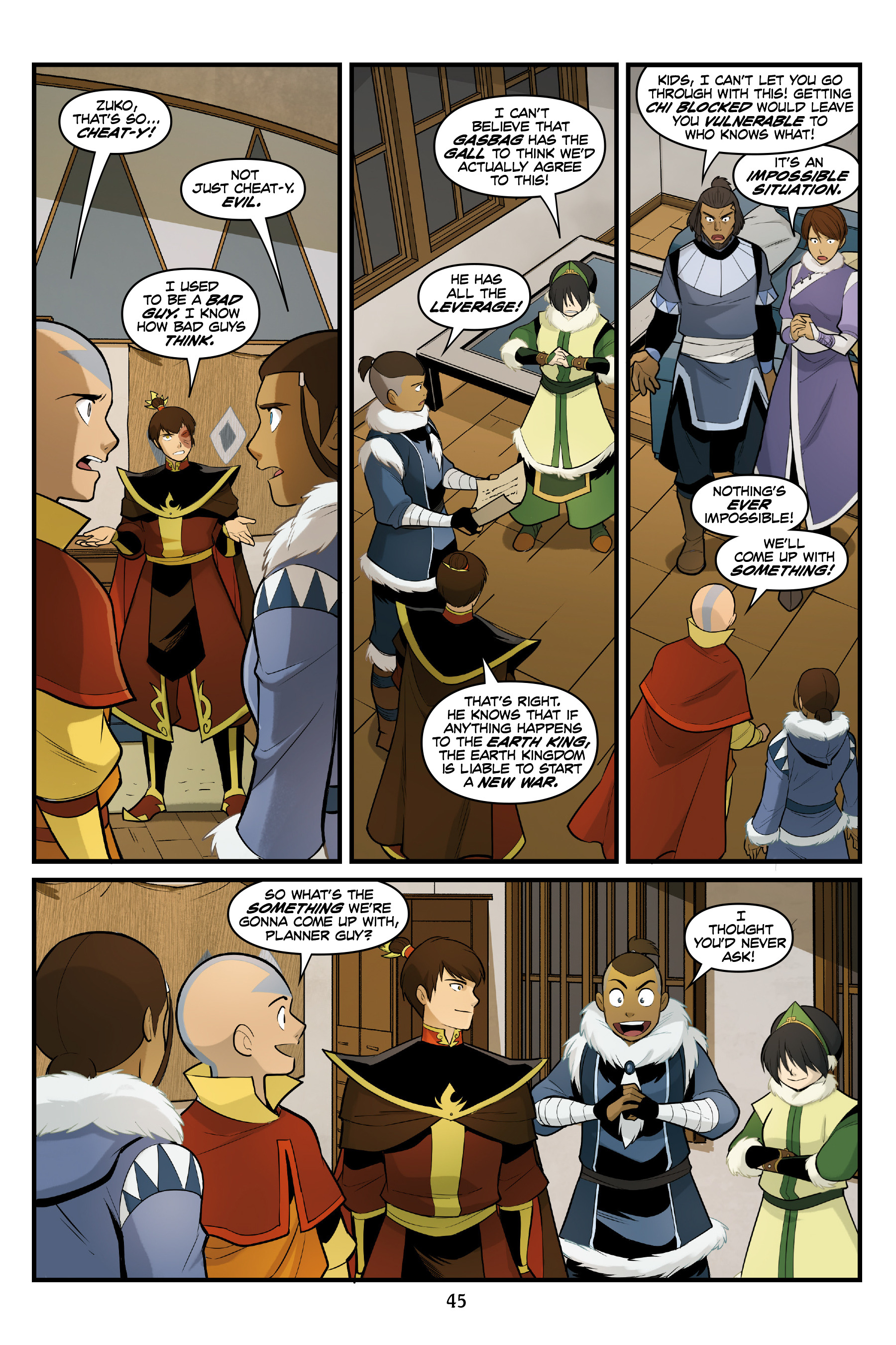 Read online Nickelodeon Avatar: The Last Airbender - North and South comic -  Issue #3 - 45