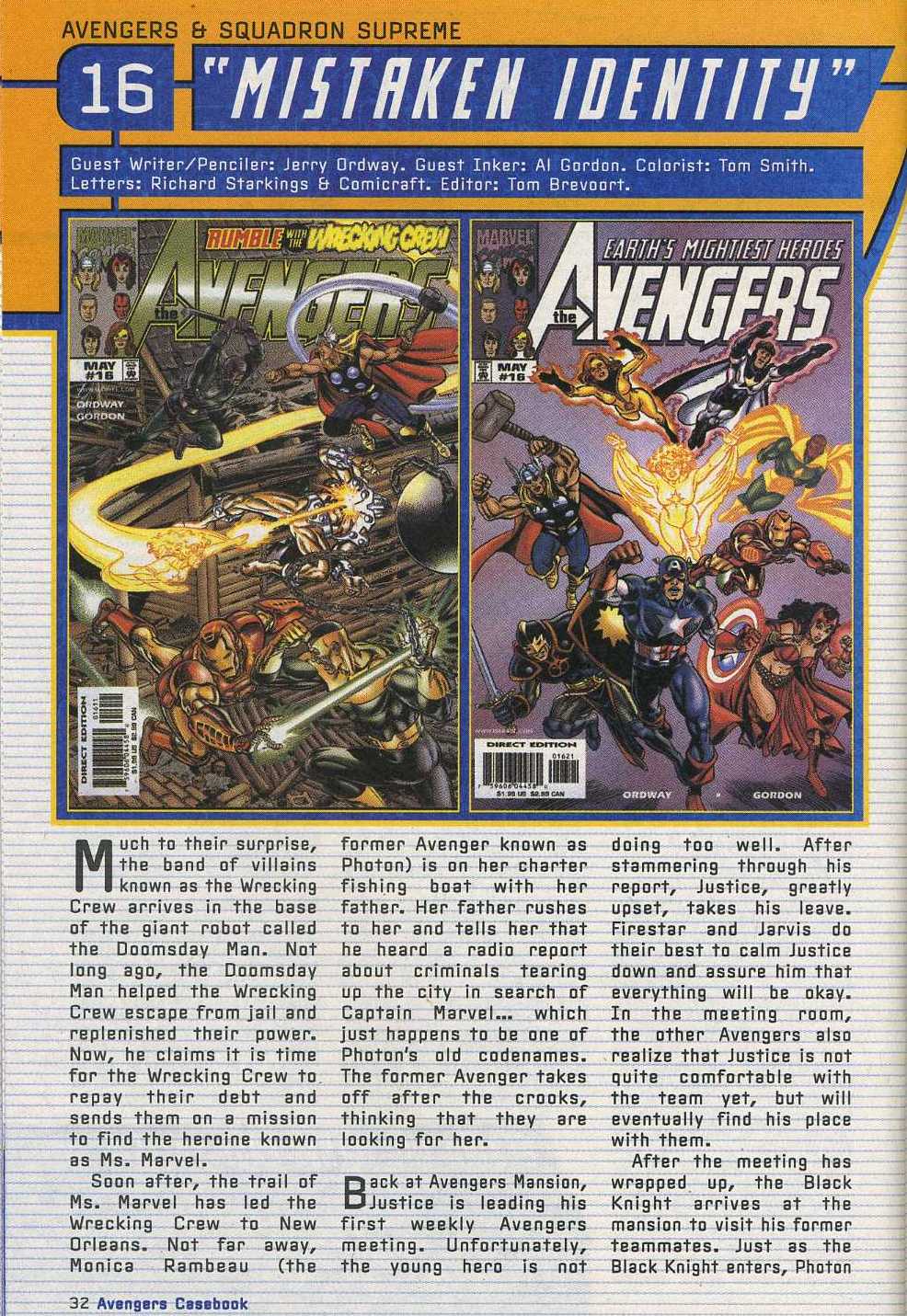 Read online Avengers: Casebook 1999 comic -  Issue # Full - 25