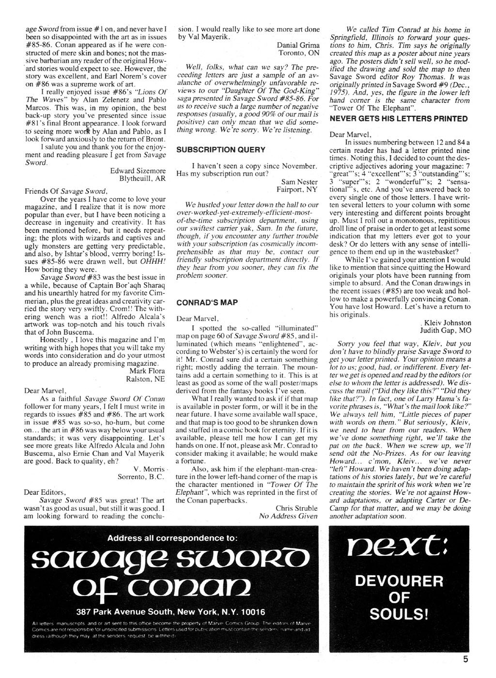 Read online The Savage Sword Of Conan comic -  Issue #89 - 5