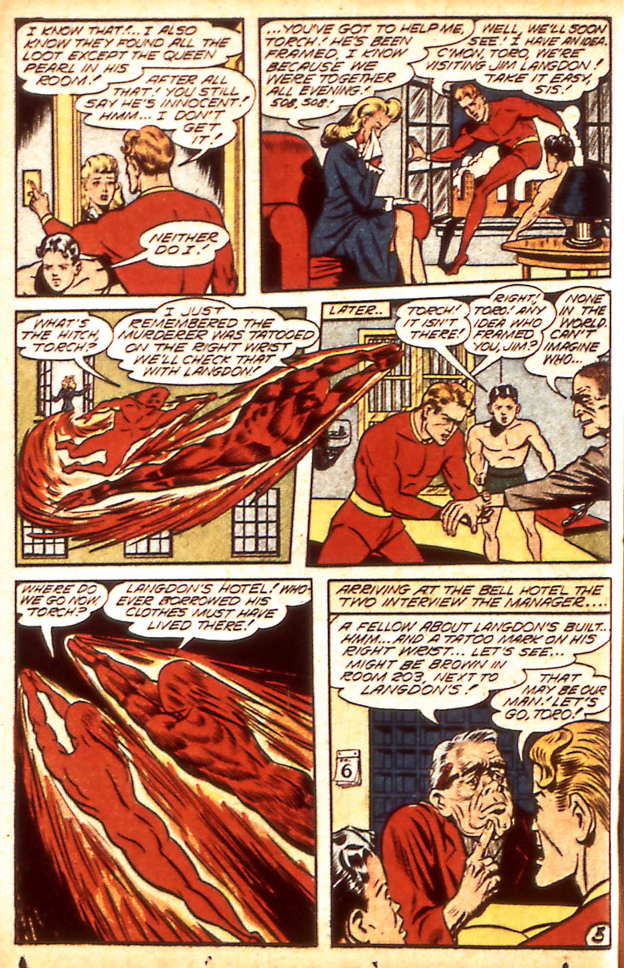 Read online The Human Torch (1940) comic -  Issue #17 - 35