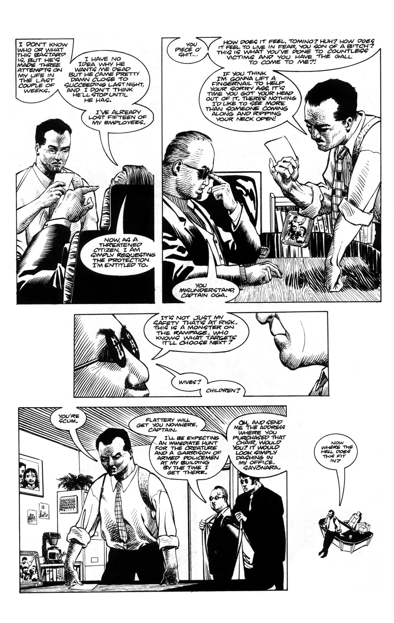 Read online Warrior Nun: Black & White comic -  Issue #5 - 8