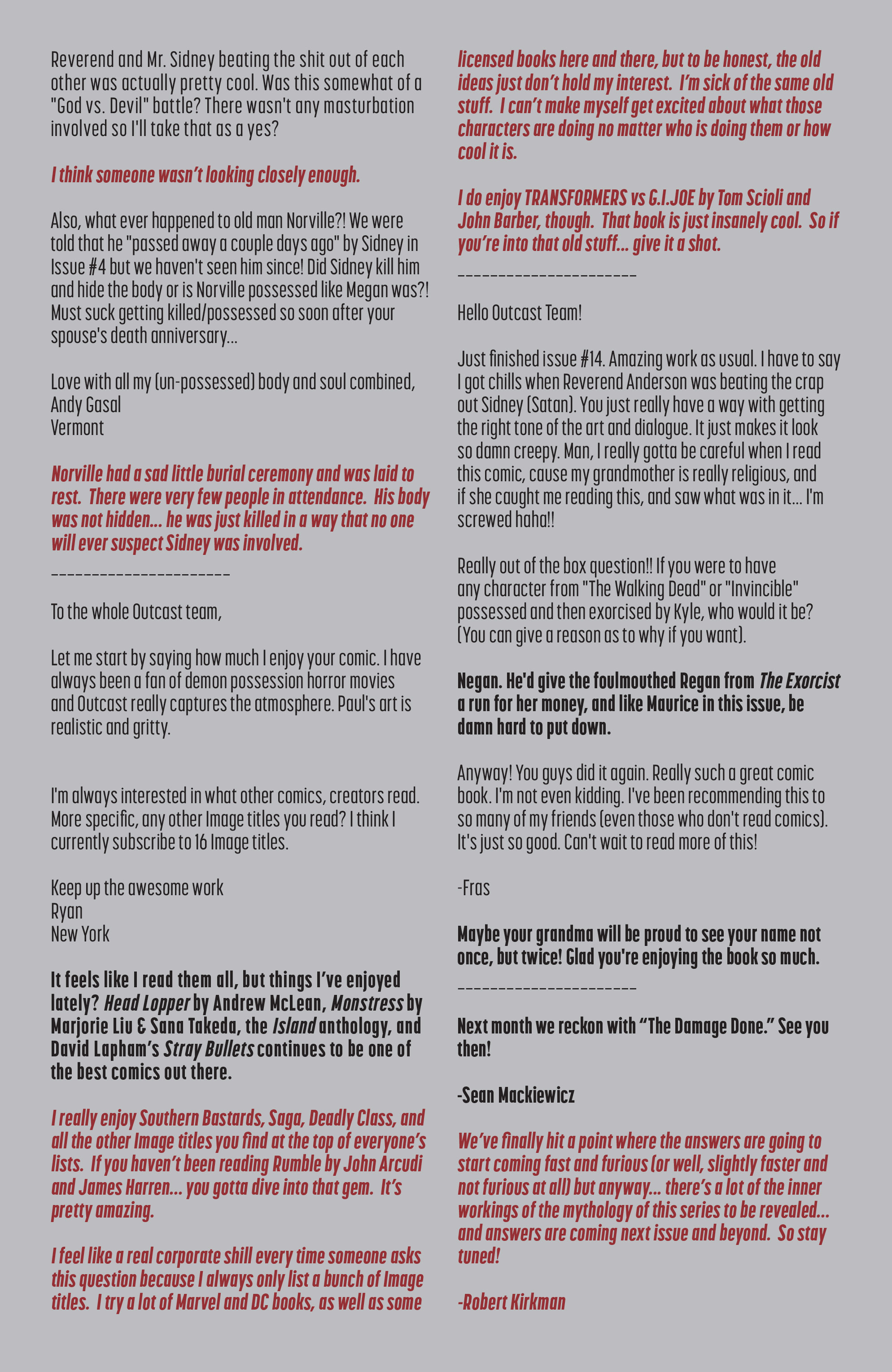 Read online Outcast by Kirkman & Azaceta comic -  Issue #16 - 24