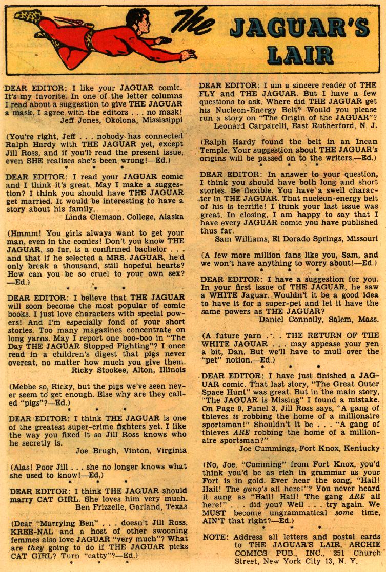 Read online Adventures of the Jaguar comic -  Issue #12 - 26