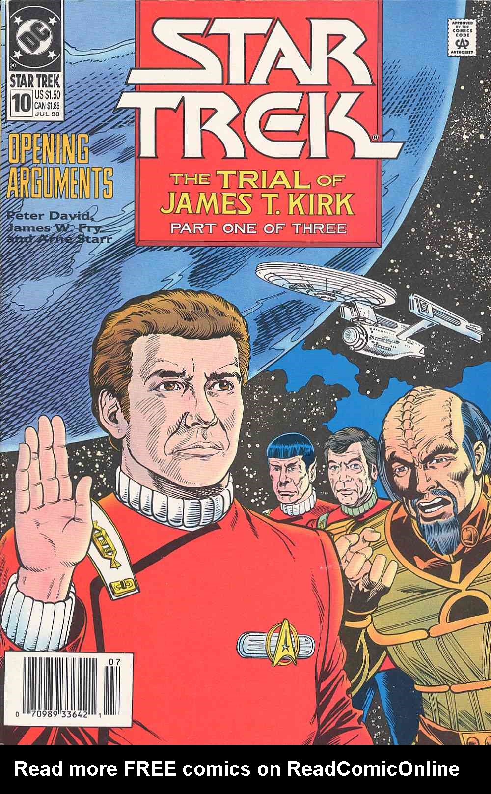 Read online Star Trek (1989) comic -  Issue #10 - 1