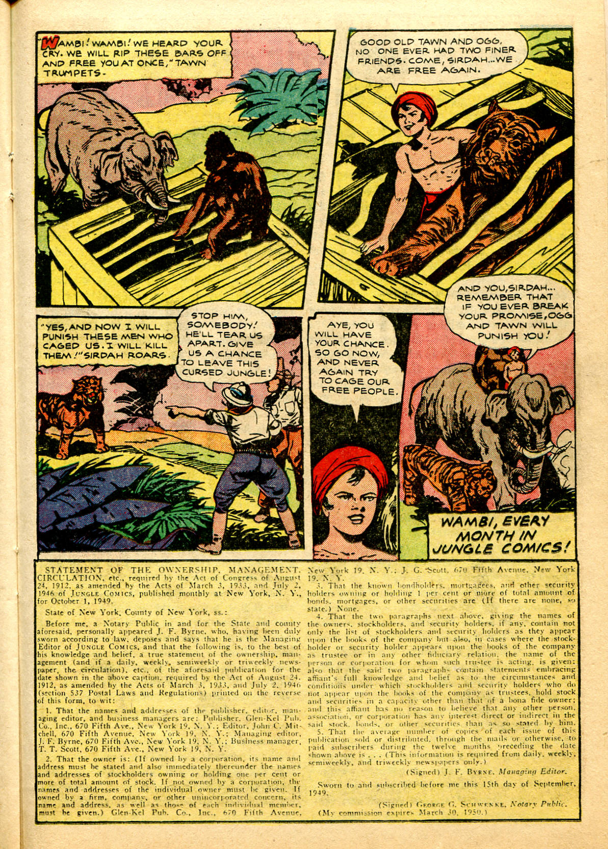Read online Jungle Comics comic -  Issue #123 - 33