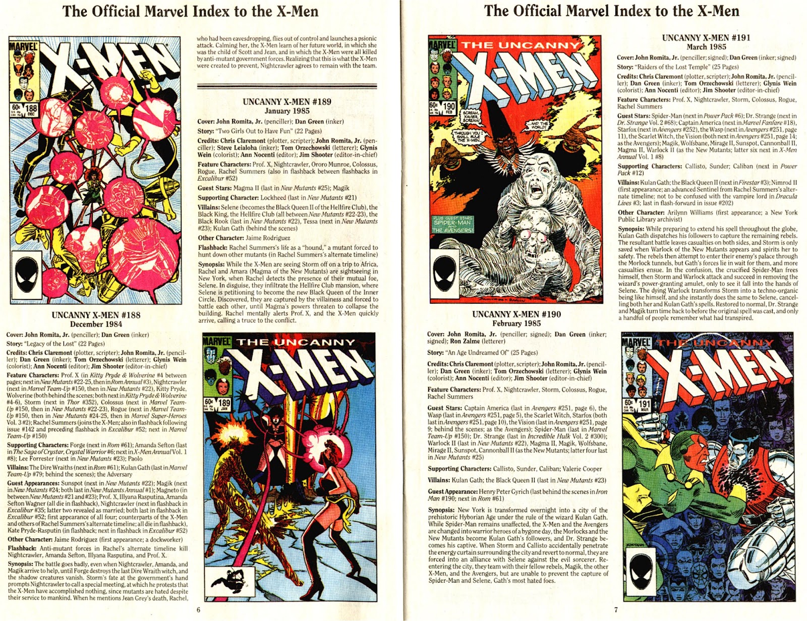 The Official Marvel Index To The X-Men (1994) issue 4 - Page 5