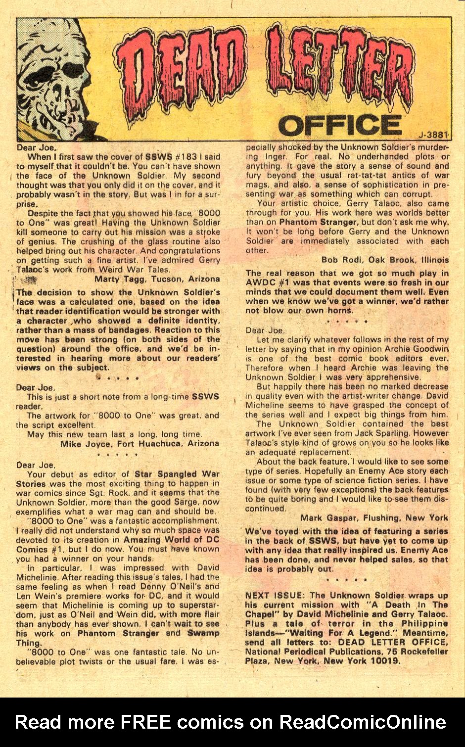 Read online Star Spangled War Stories (1952) comic -  Issue #186 - 21