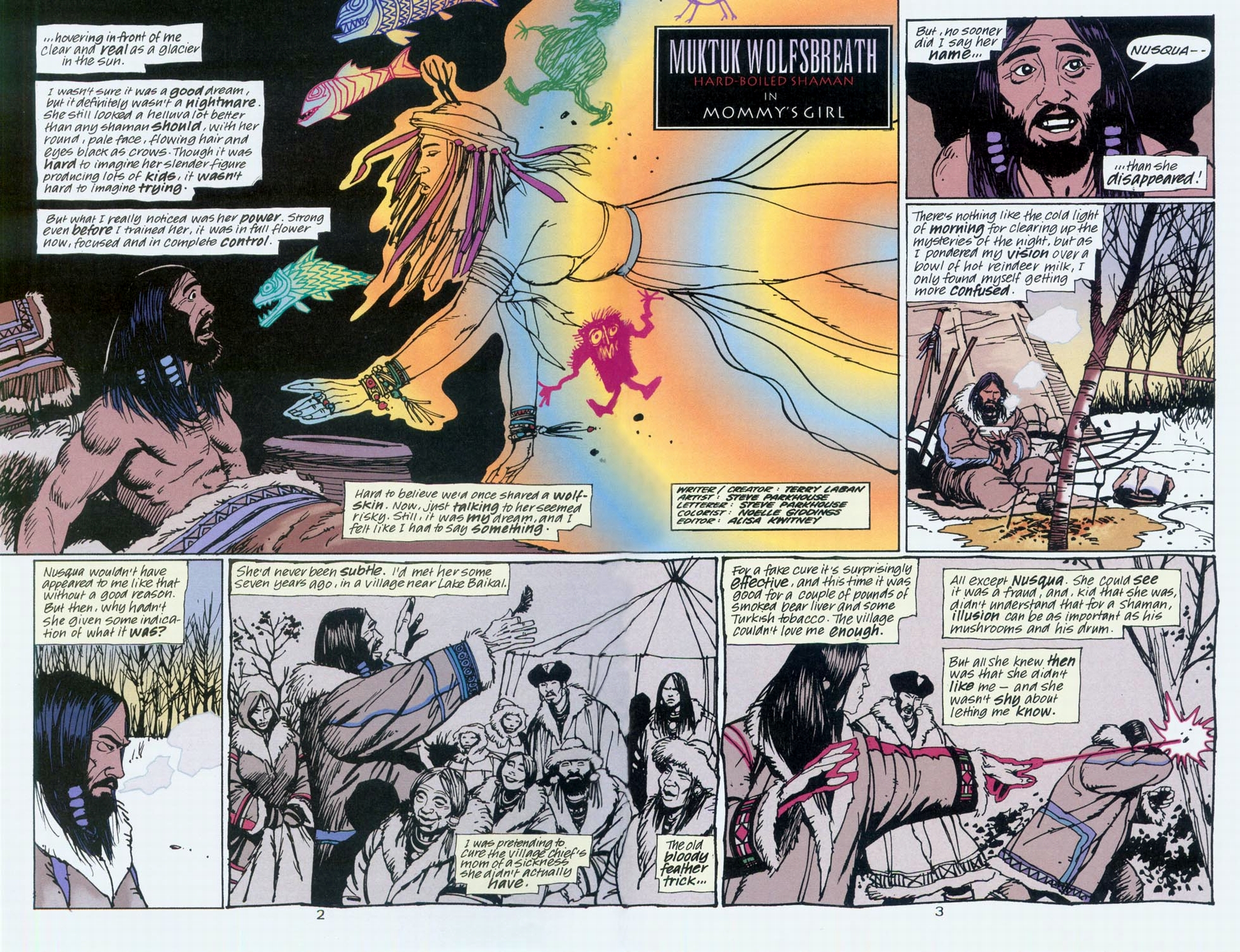 Read online Muktuk Wolfsbreath: Hard-Boiled Shaman comic -  Issue #1 - 3