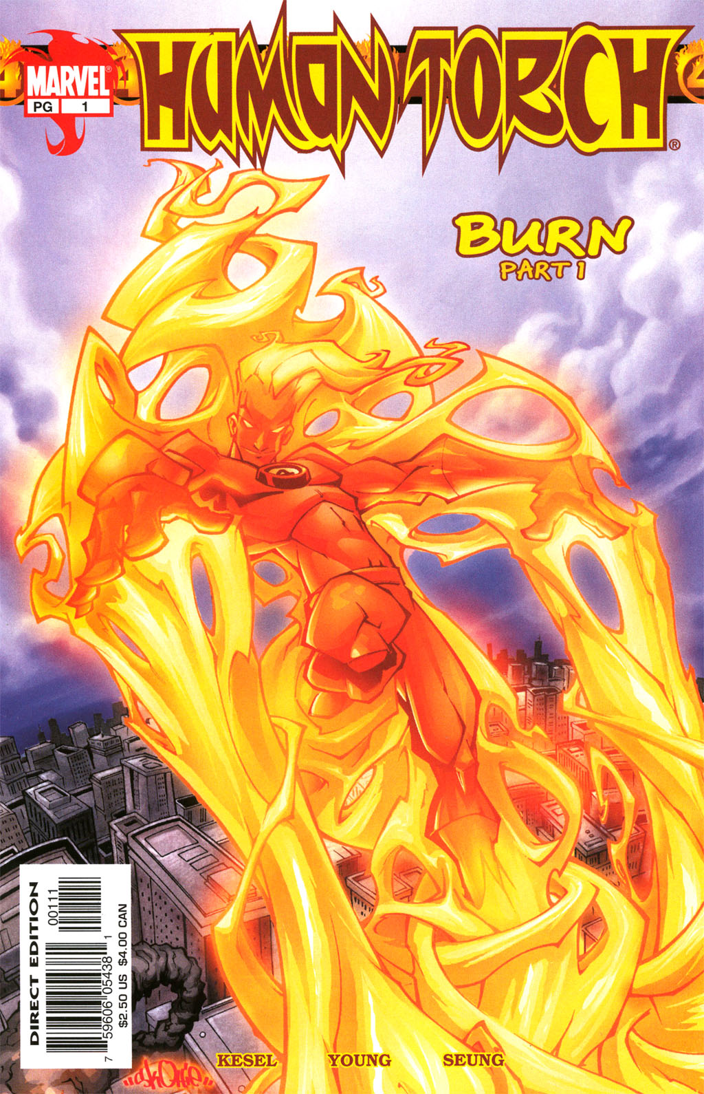 Human Torch issue 1 - Page 1