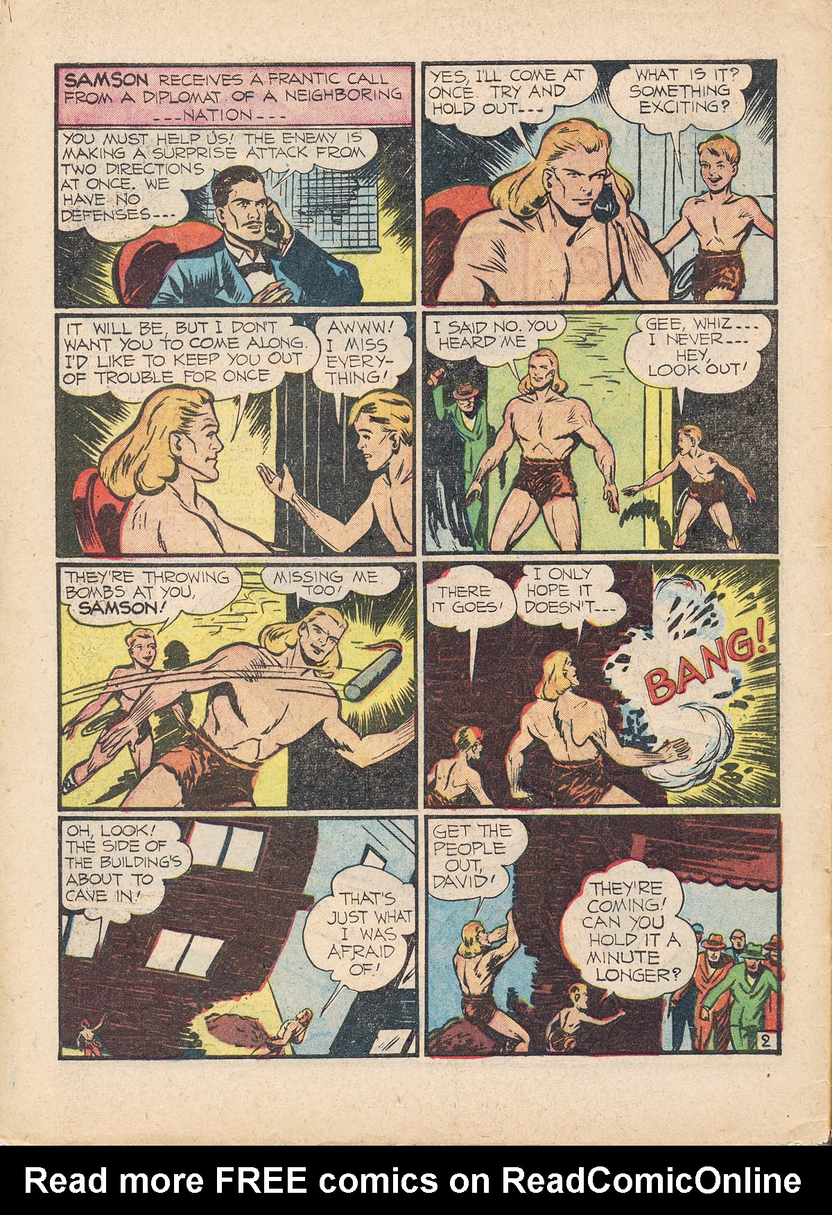 Read online Samson (1940) comic -  Issue #3 - 4
