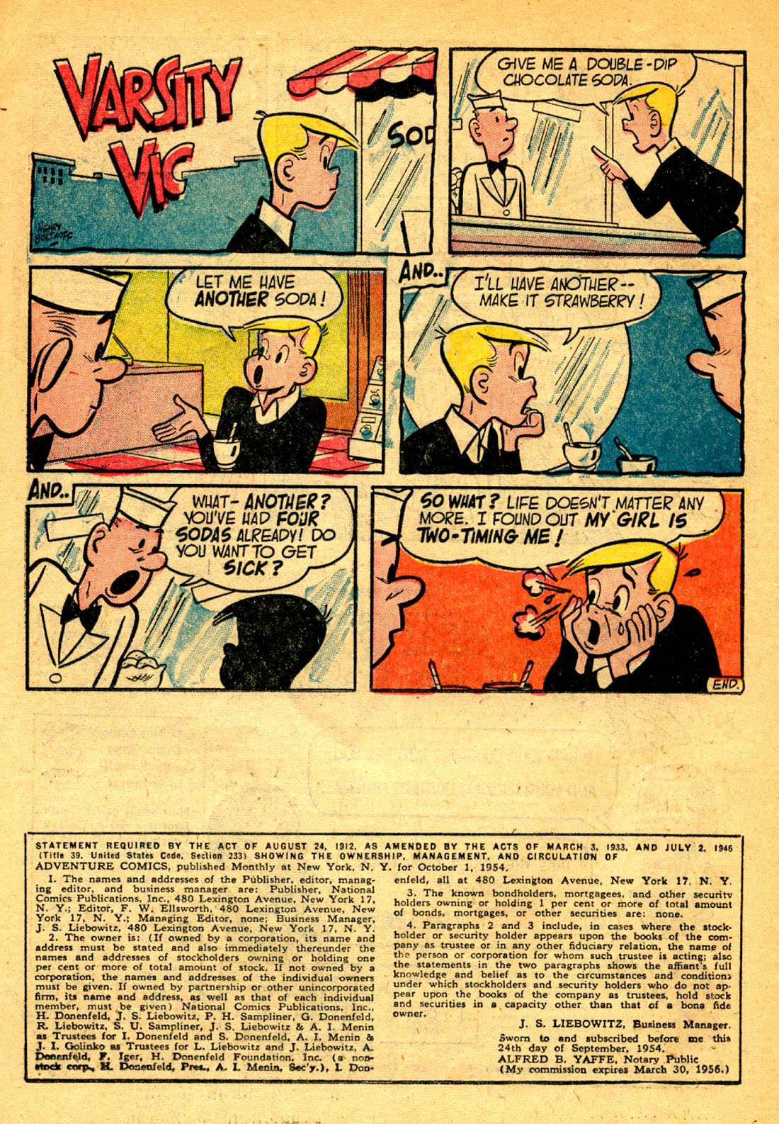 Read online Adventure Comics (1938) comic -  Issue #209 - 22