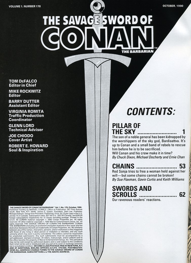Read online The Savage Sword Of Conan comic -  Issue #178 - 2