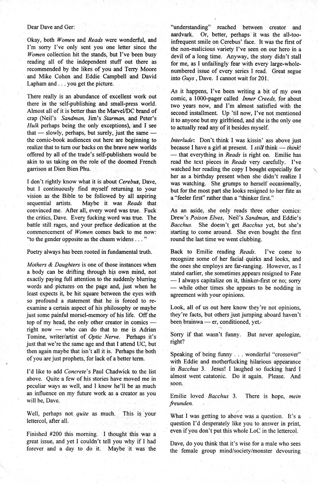 Cerebus issue 208 - Page 26