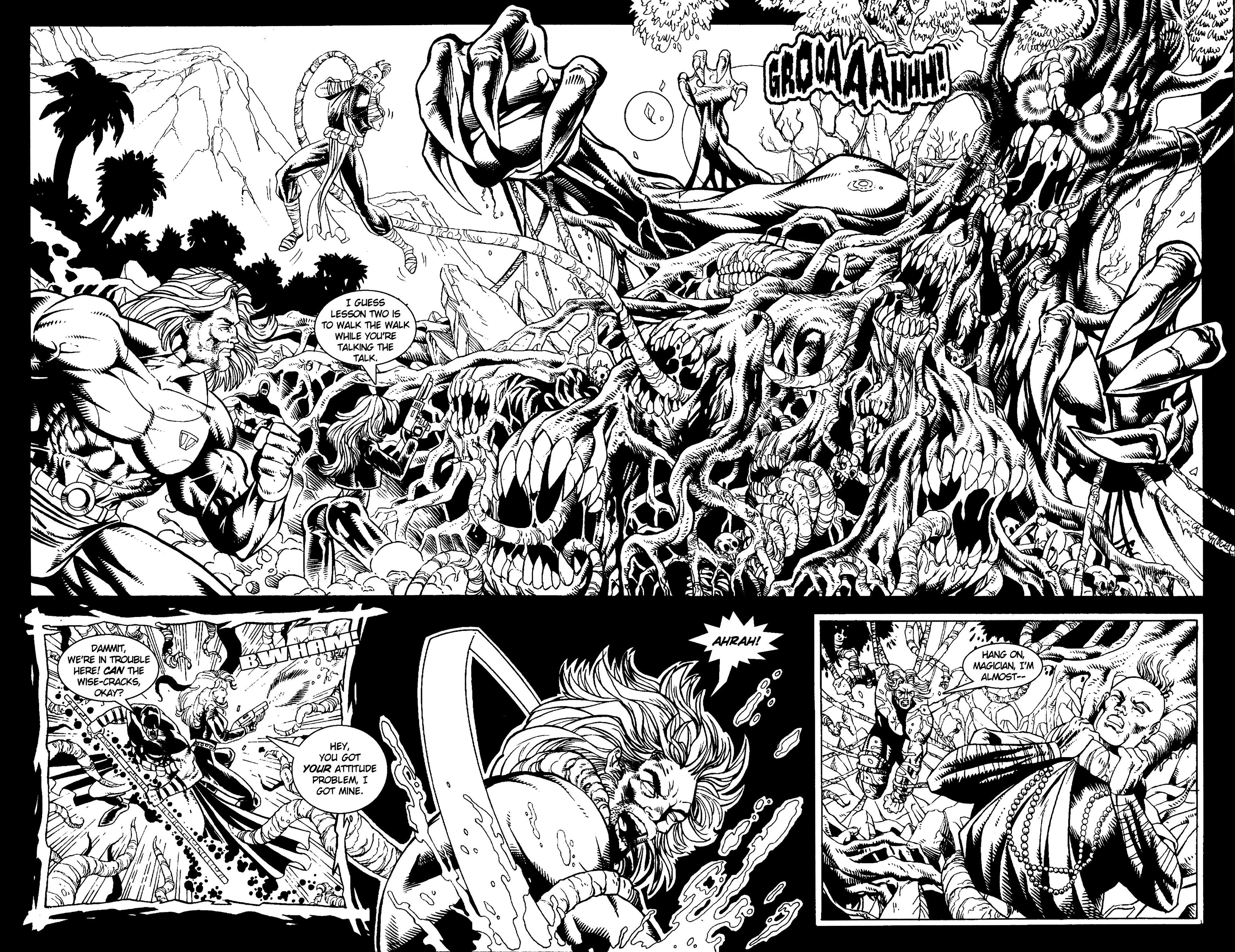 Read online Warrior Nun: Black & White comic -  Issue #11 - 17