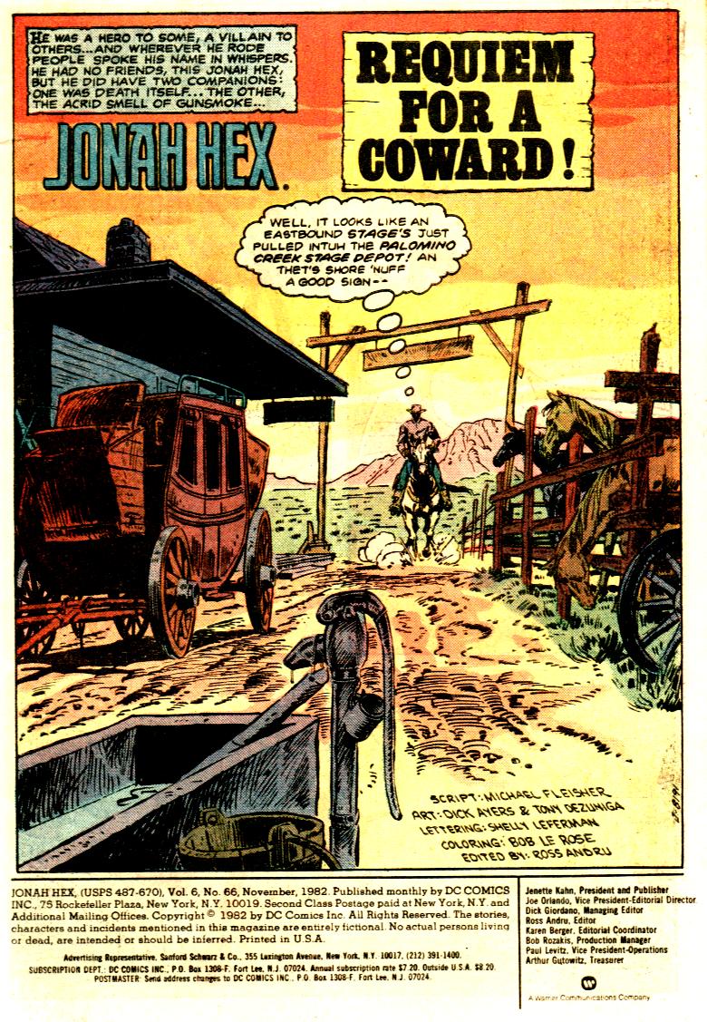 Read online Jonah Hex (1977) comic -  Issue #66 - 2