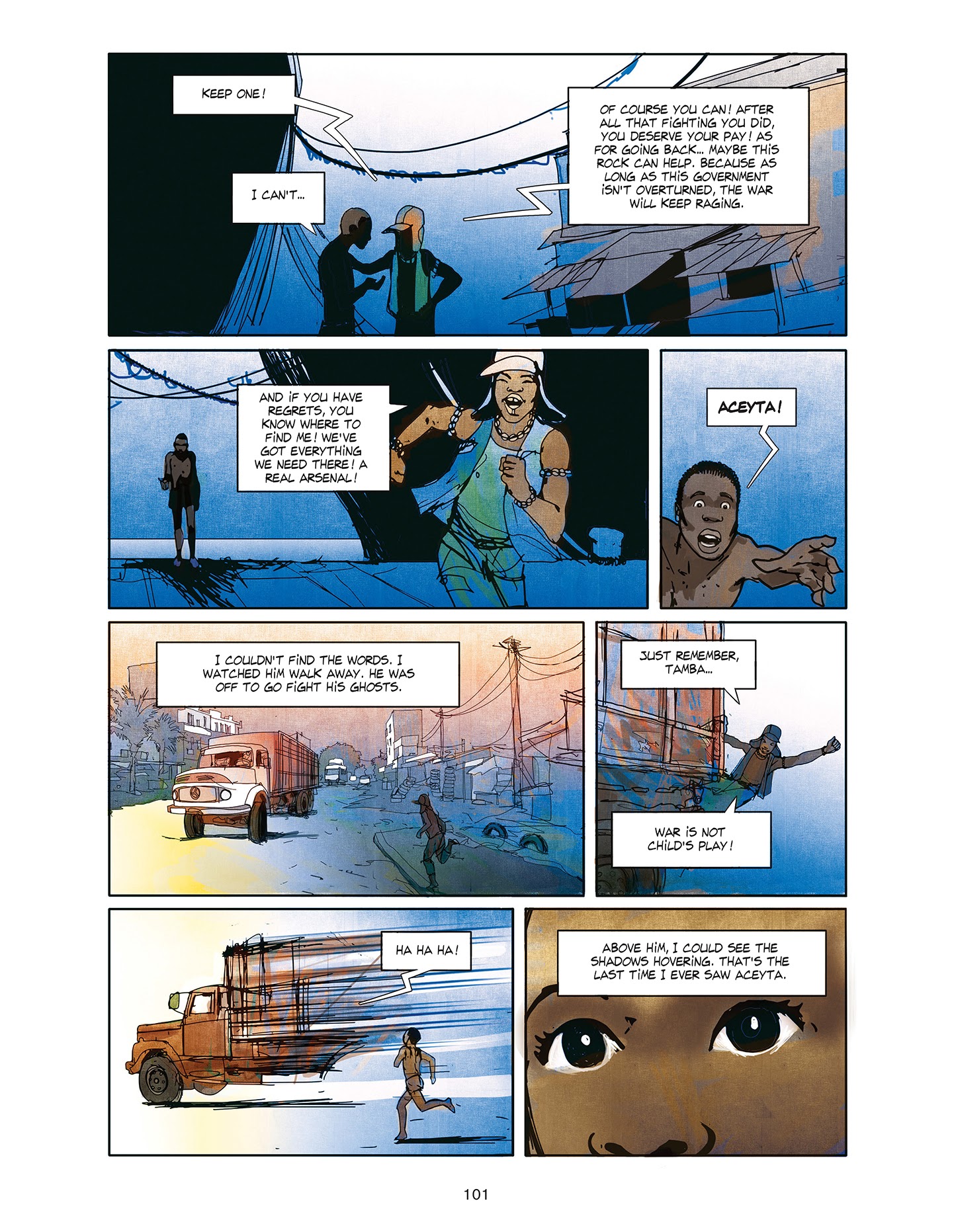 Read online Tamba, Child Soldier comic -  Issue # TPB - 102
