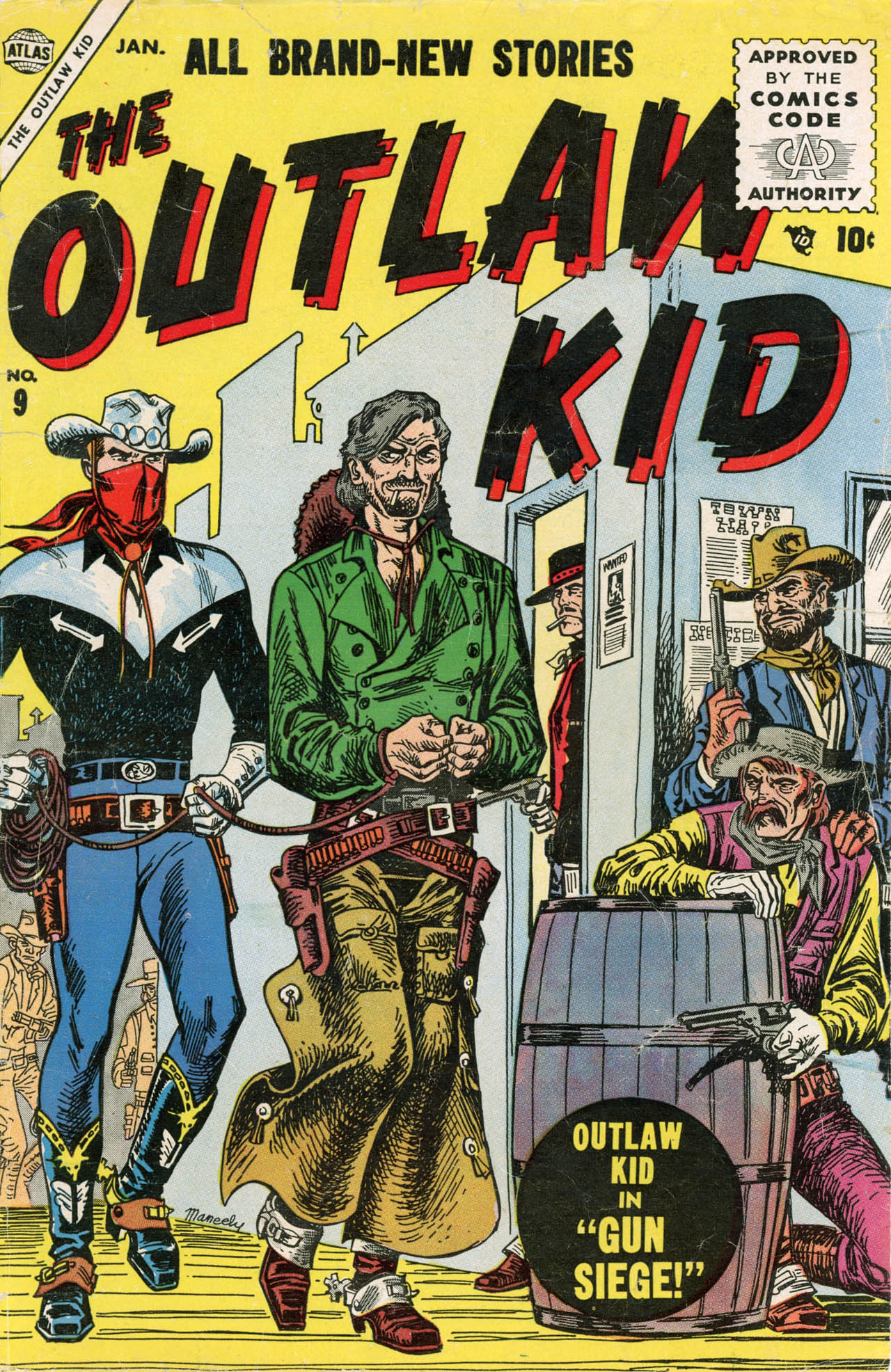 Read online The Outlaw Kid (1954) comic -  Issue #9 - 1