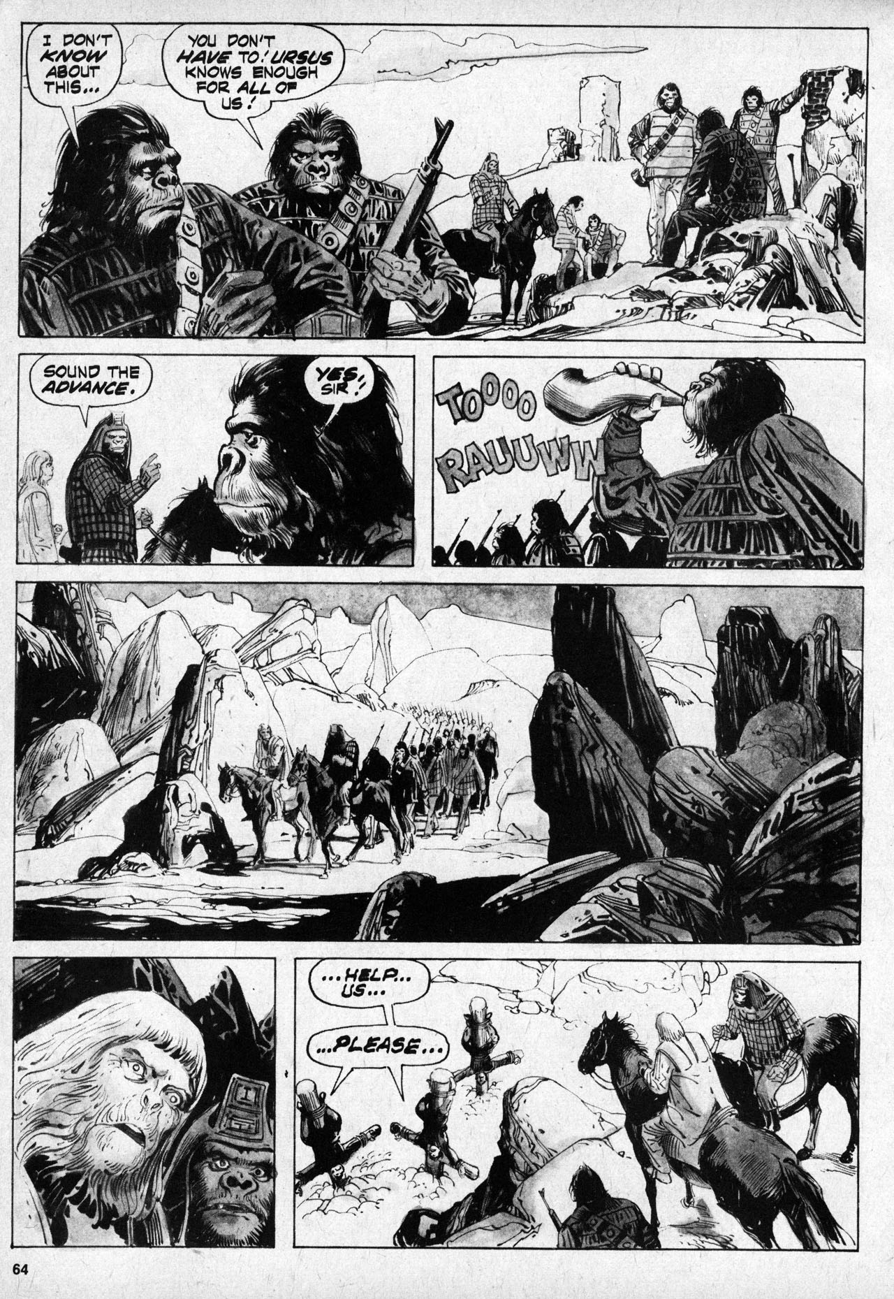Read online Planet of the Apes comic -  Issue #10 - 62