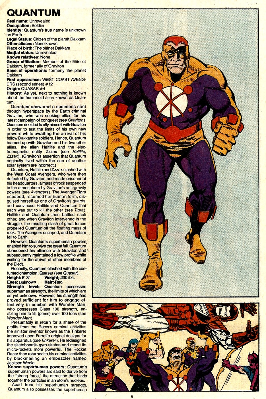 Read online The Official Handbook of the Marvel Universe: Update '89 comic -  Issue #6 - 7