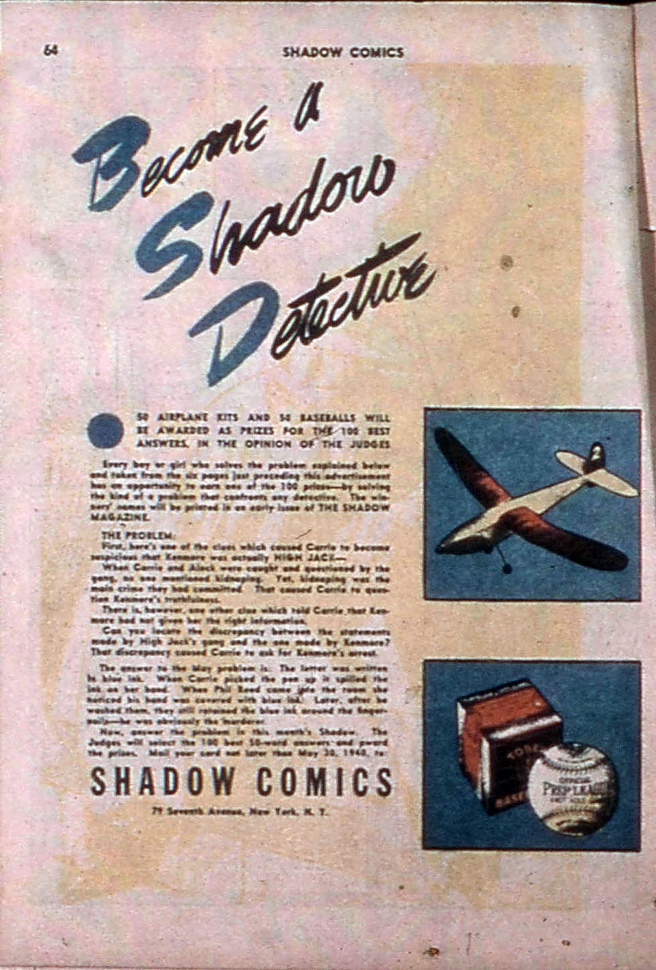 Read online Shadow Comics comic -  Issue #4 - 66