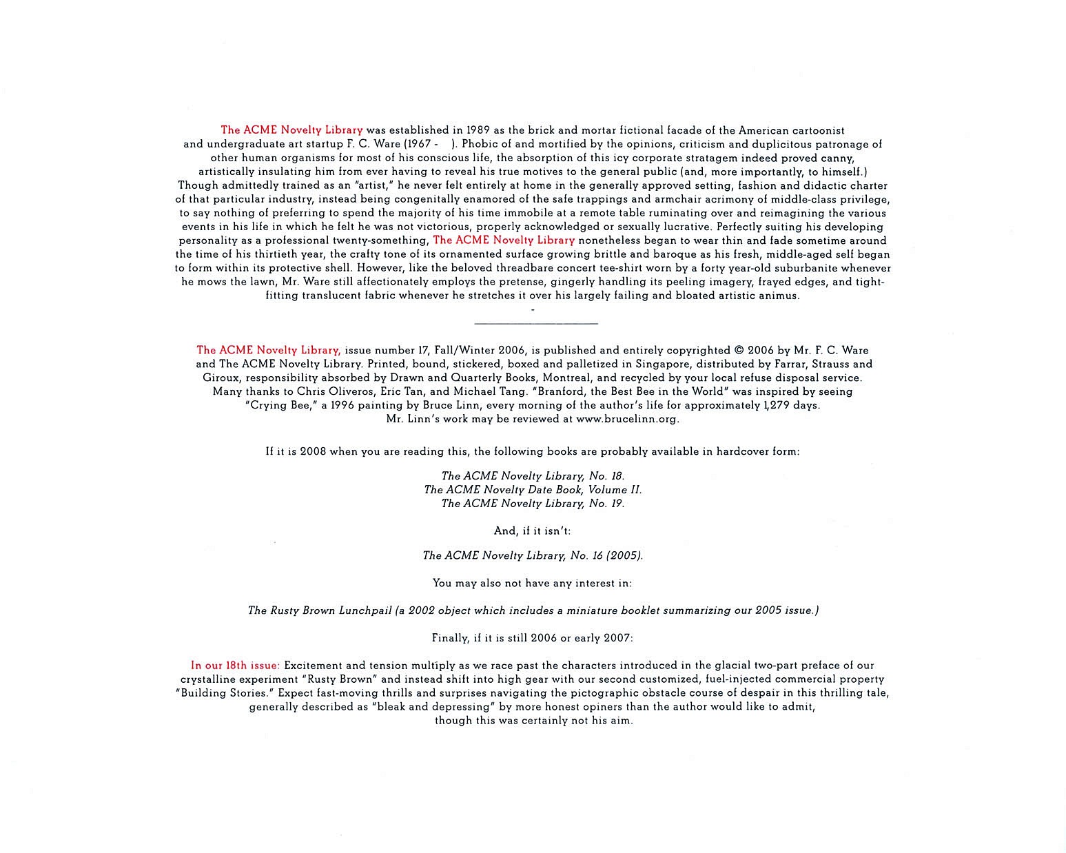 Read online The Acme Novelty Library comic -  Issue #17 - 3