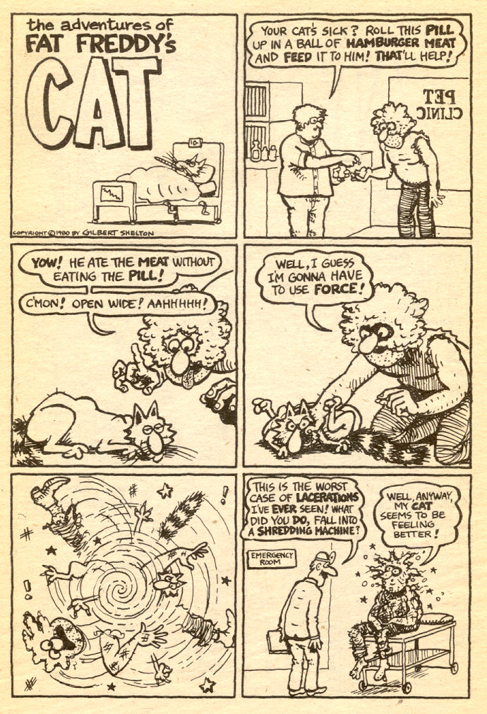 Read online Adventures of Fat Freddy's Cat comic -  Issue #5 - 36