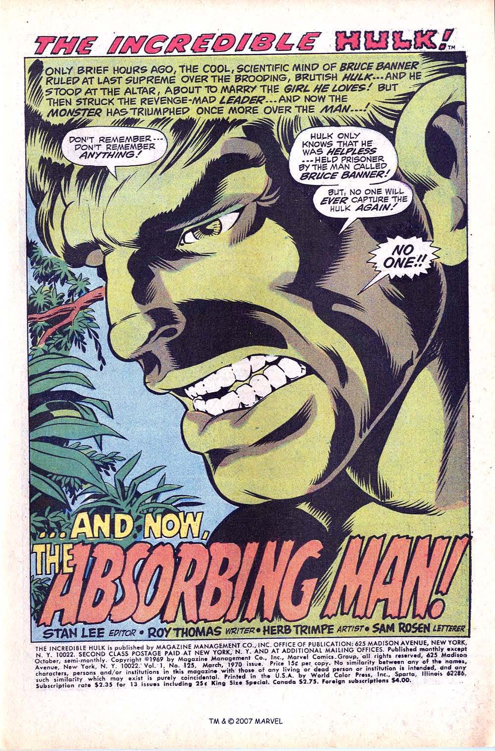 Read online The Incredible Hulk (1968) comic -  Issue #125 - 3