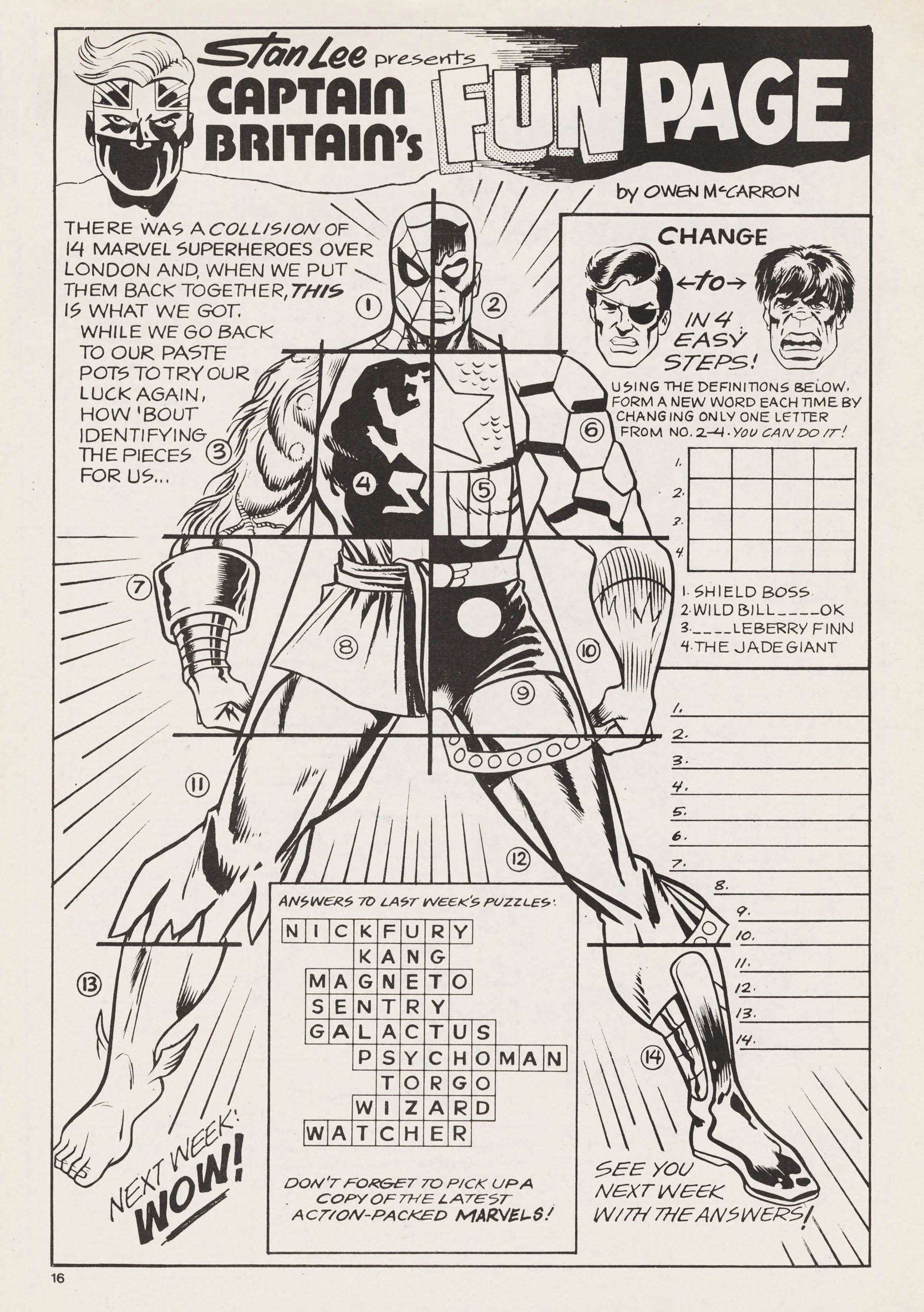Read online Captain Britain (1976) comic -  Issue #8 - 16