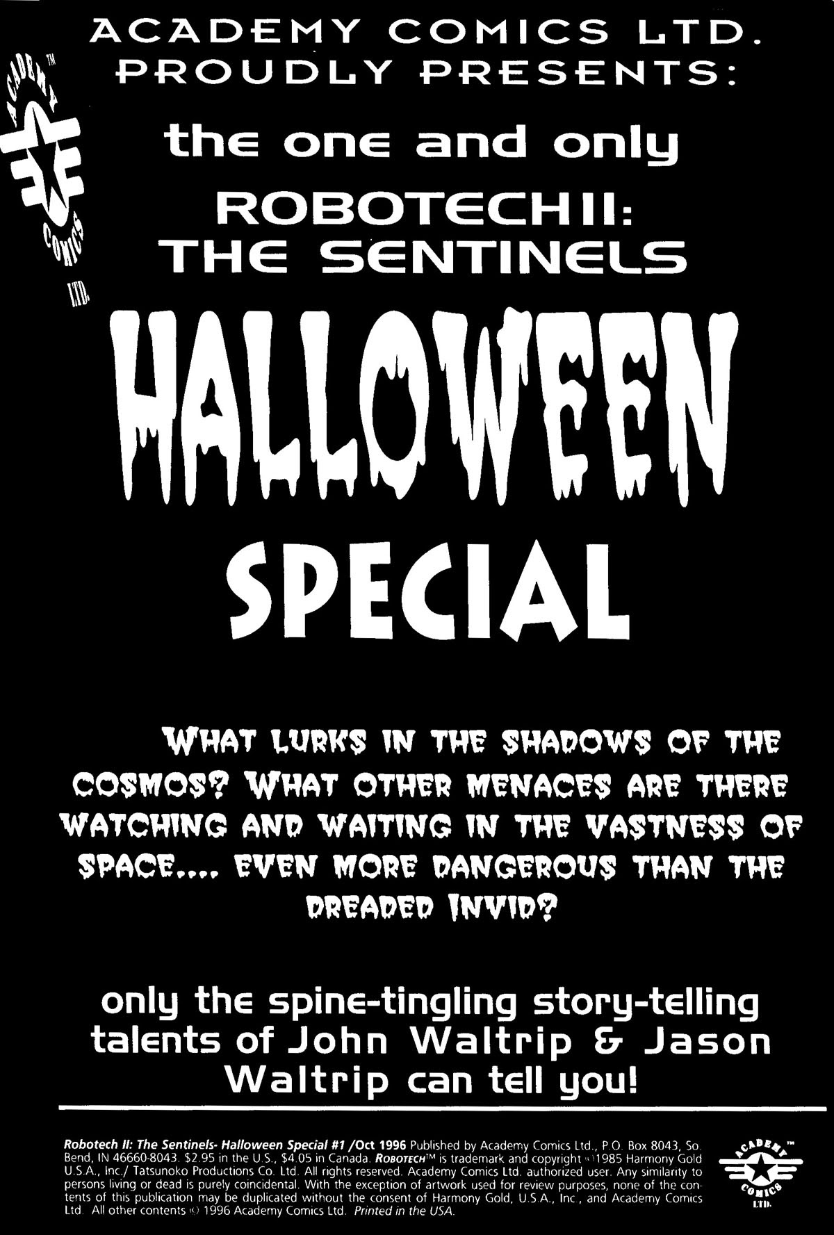 Read online Robotech II The Sentinels Halloween Special comic -  Issue # Full - 2