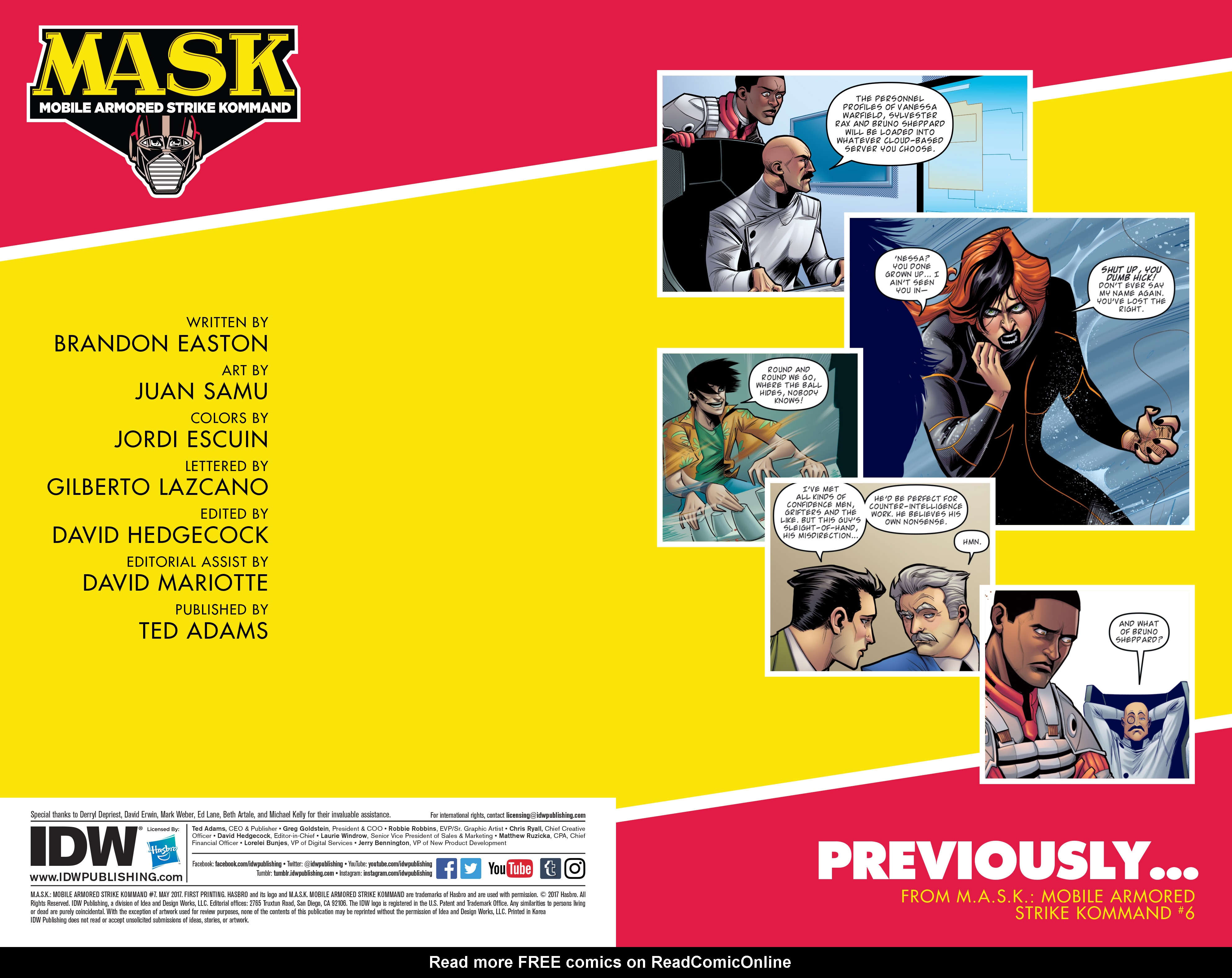 Read online M.A.S.K.: Mobile Armored Strike Kommand comic -  Issue #7 - 2