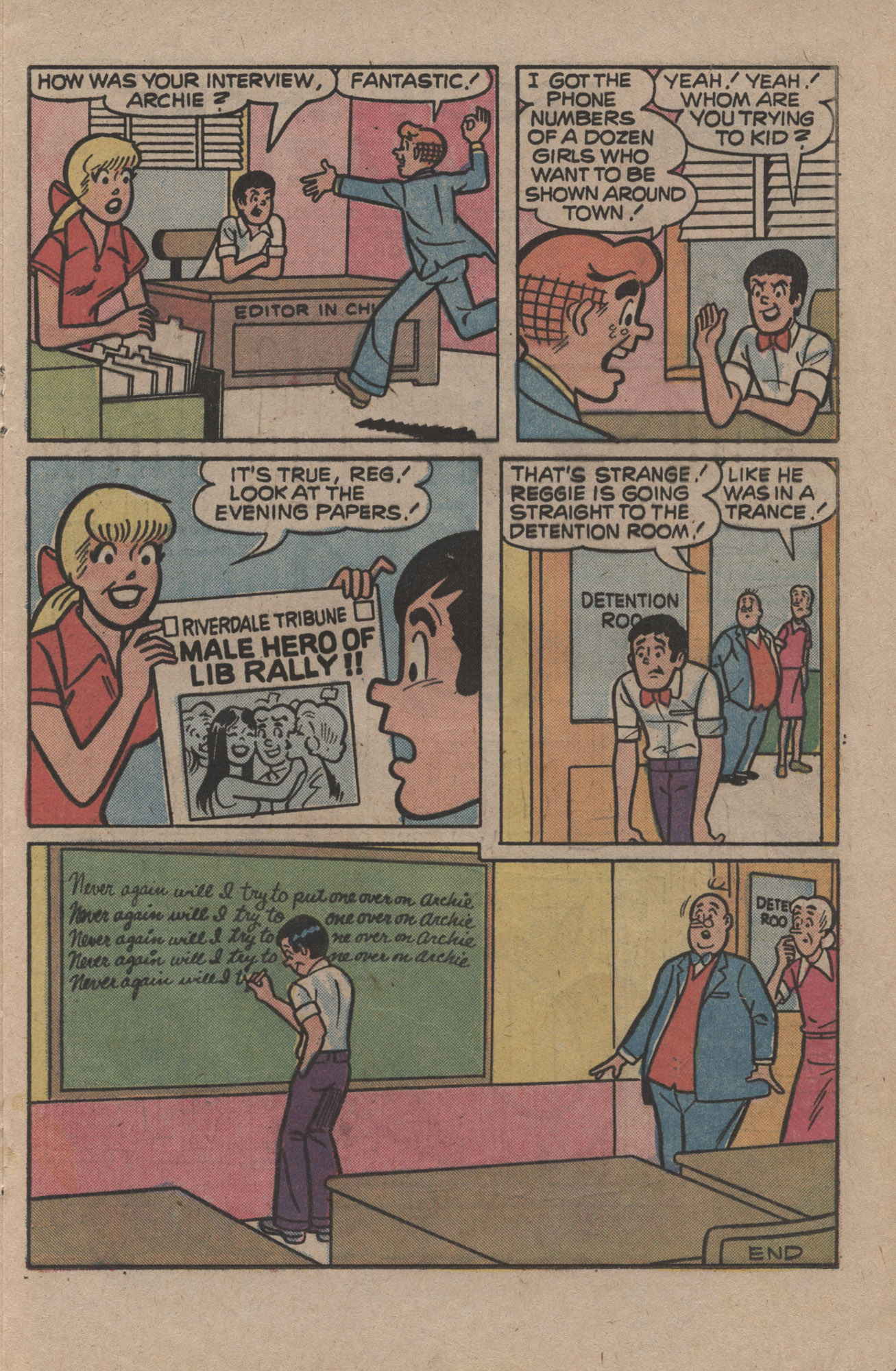 Read online Reggie and Me (1966) comic -  Issue #85 - 17