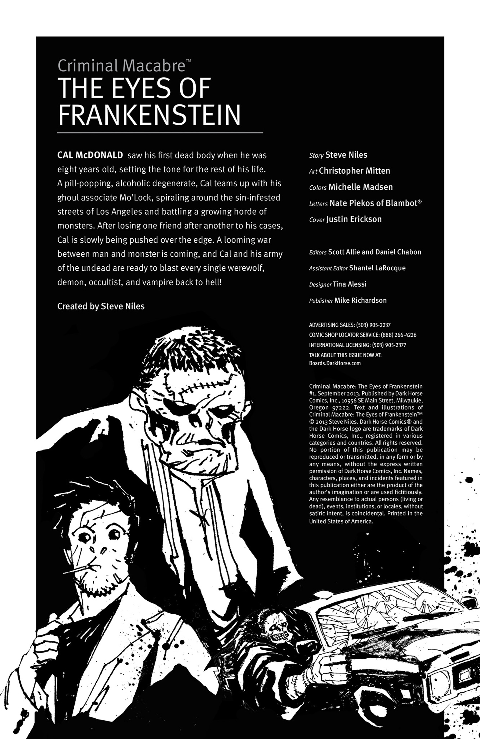 Read online Criminal Macabre: The Eyes of Frankenstein comic -  Issue #1 - 2