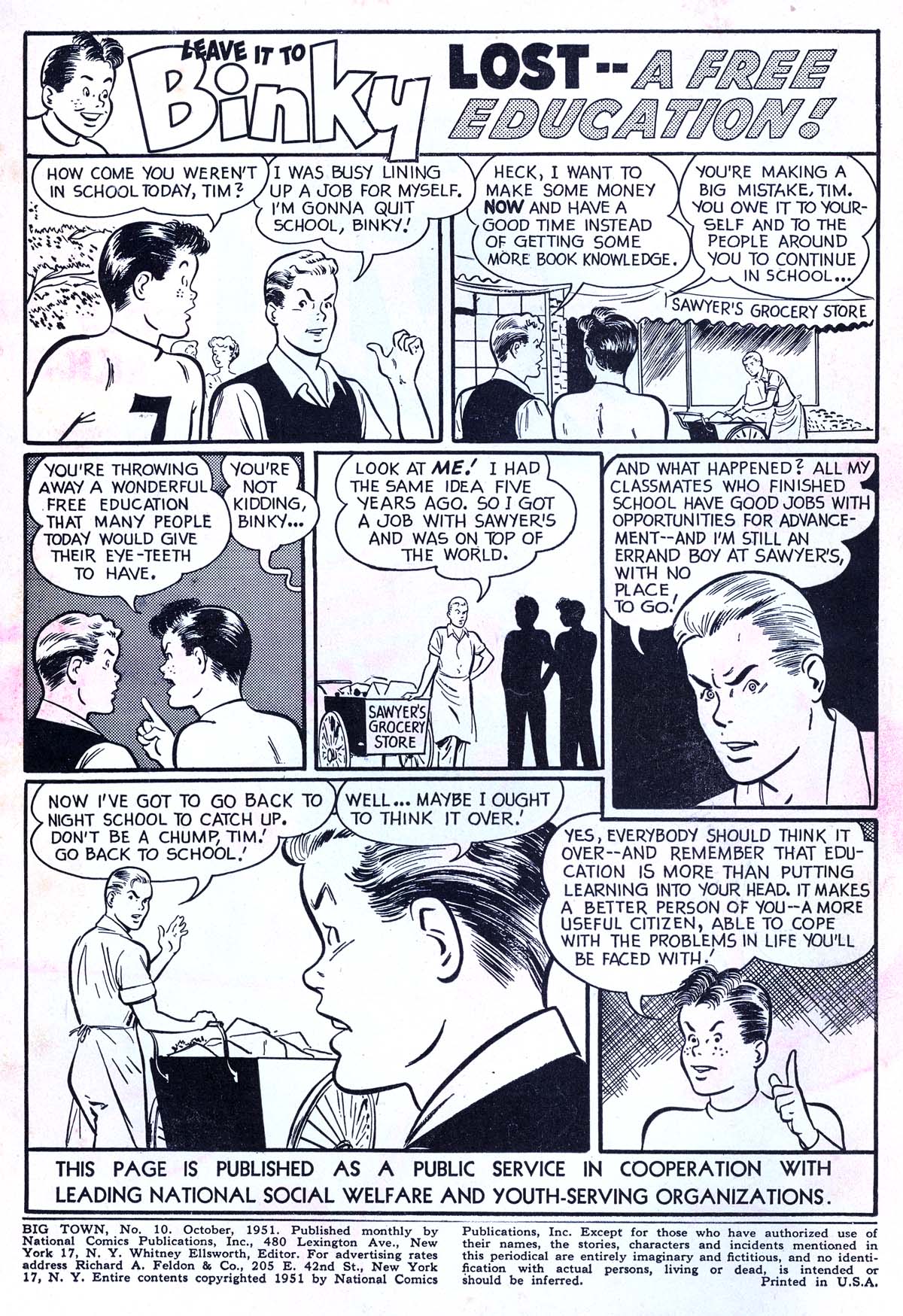 Big Town (1951) 10 Page 1