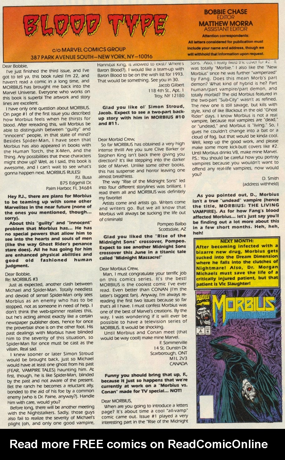 Read online Morbius: The Living Vampire (1992) comic -  Issue #7 - 23