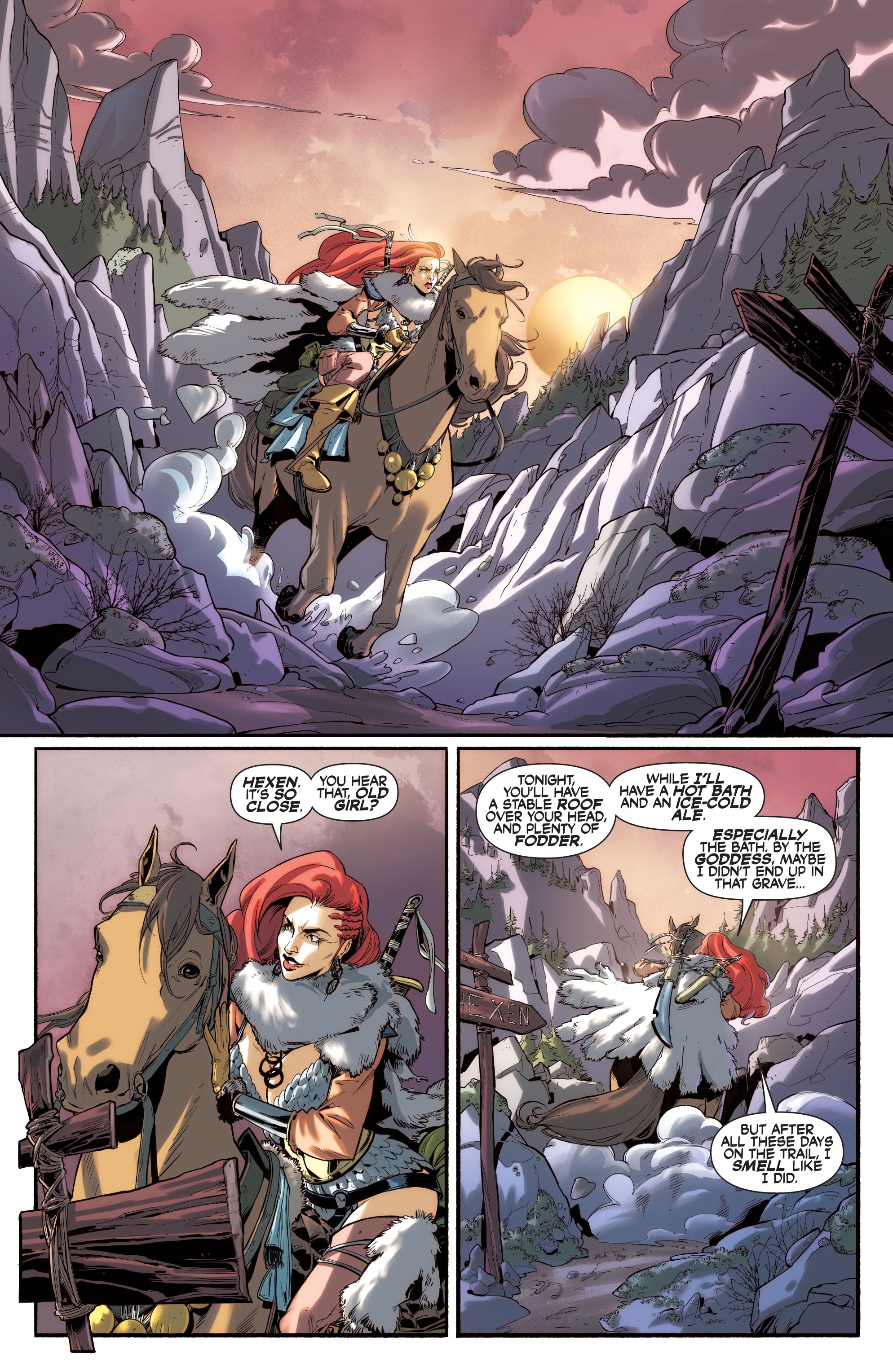 Read online Red Sonja (2019) comic -  Issue # _Holiday Special 2021 - 17