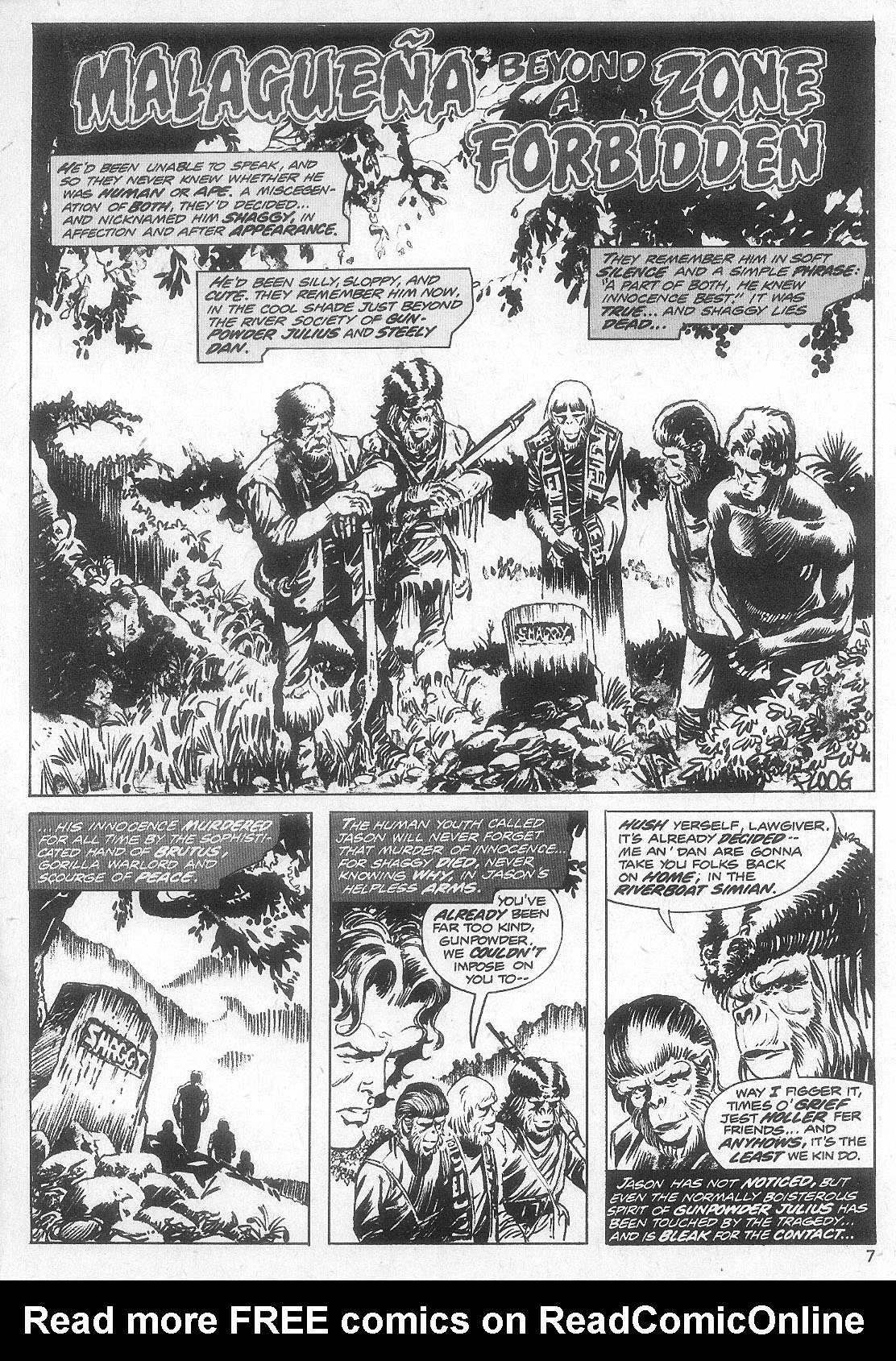 Read online Planet of the Apes comic -  Issue #6 - 7