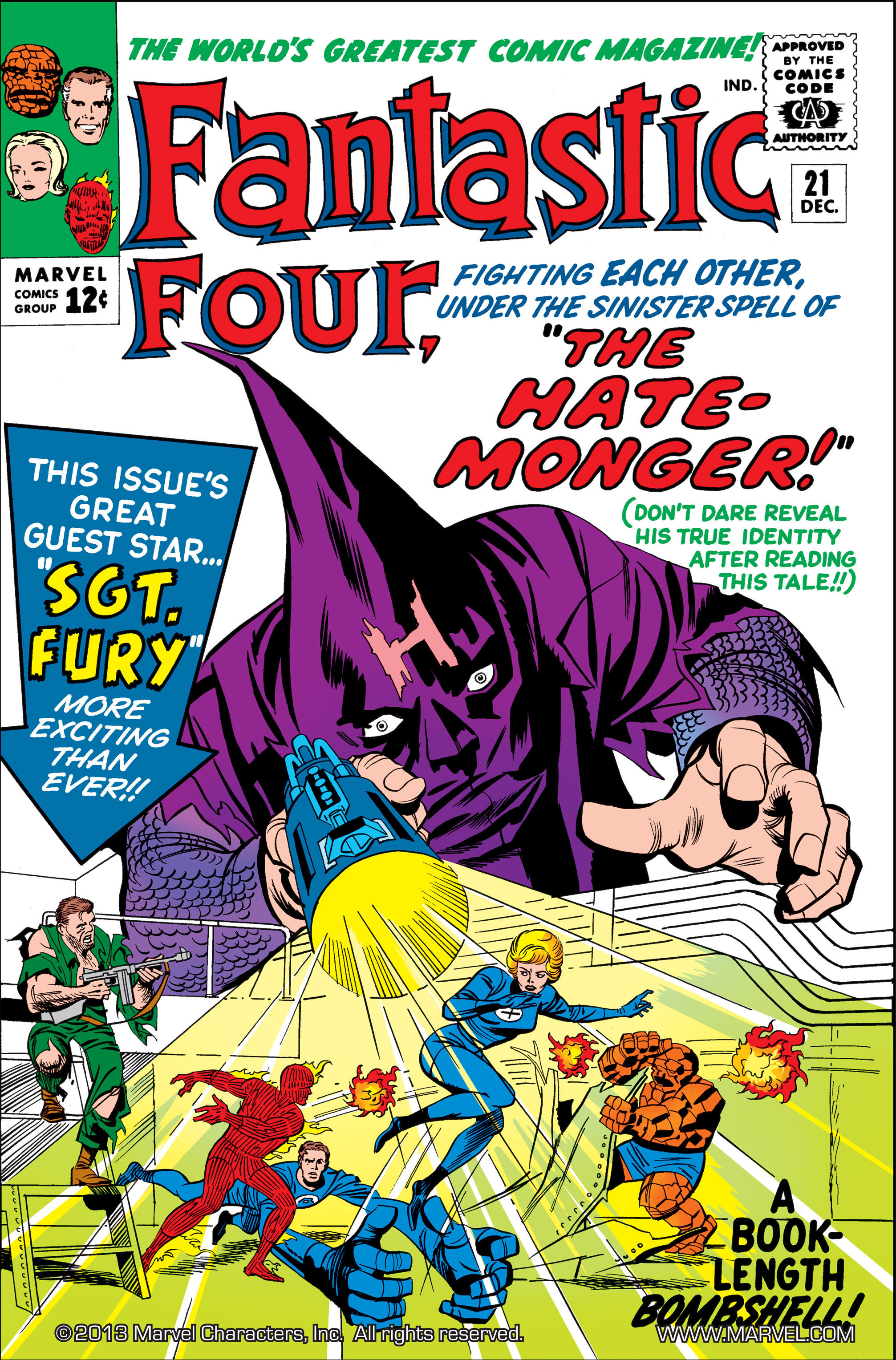 Read online Fantastic Four (1961) comic -  Issue #21 - 1