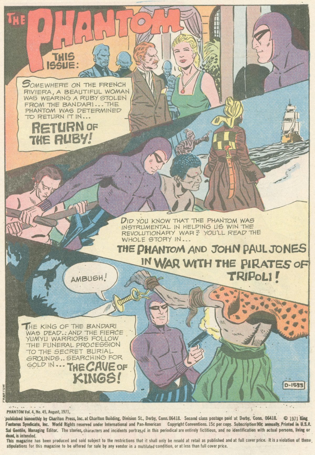 Read online The Phantom (1969) comic -  Issue #45 - 2
