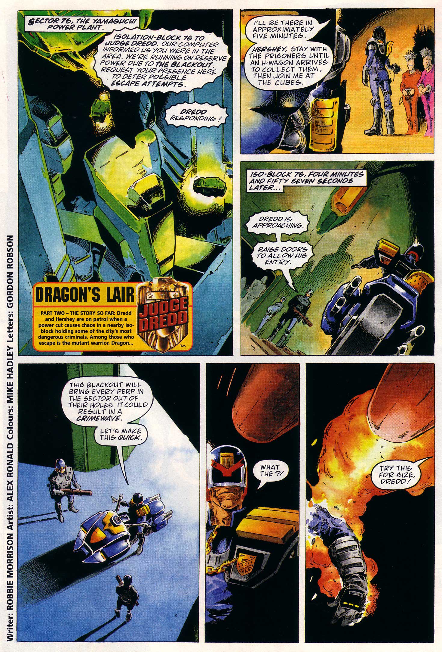 Read online Judge Dredd Lawman of the Future comic -  Issue #15 - 25