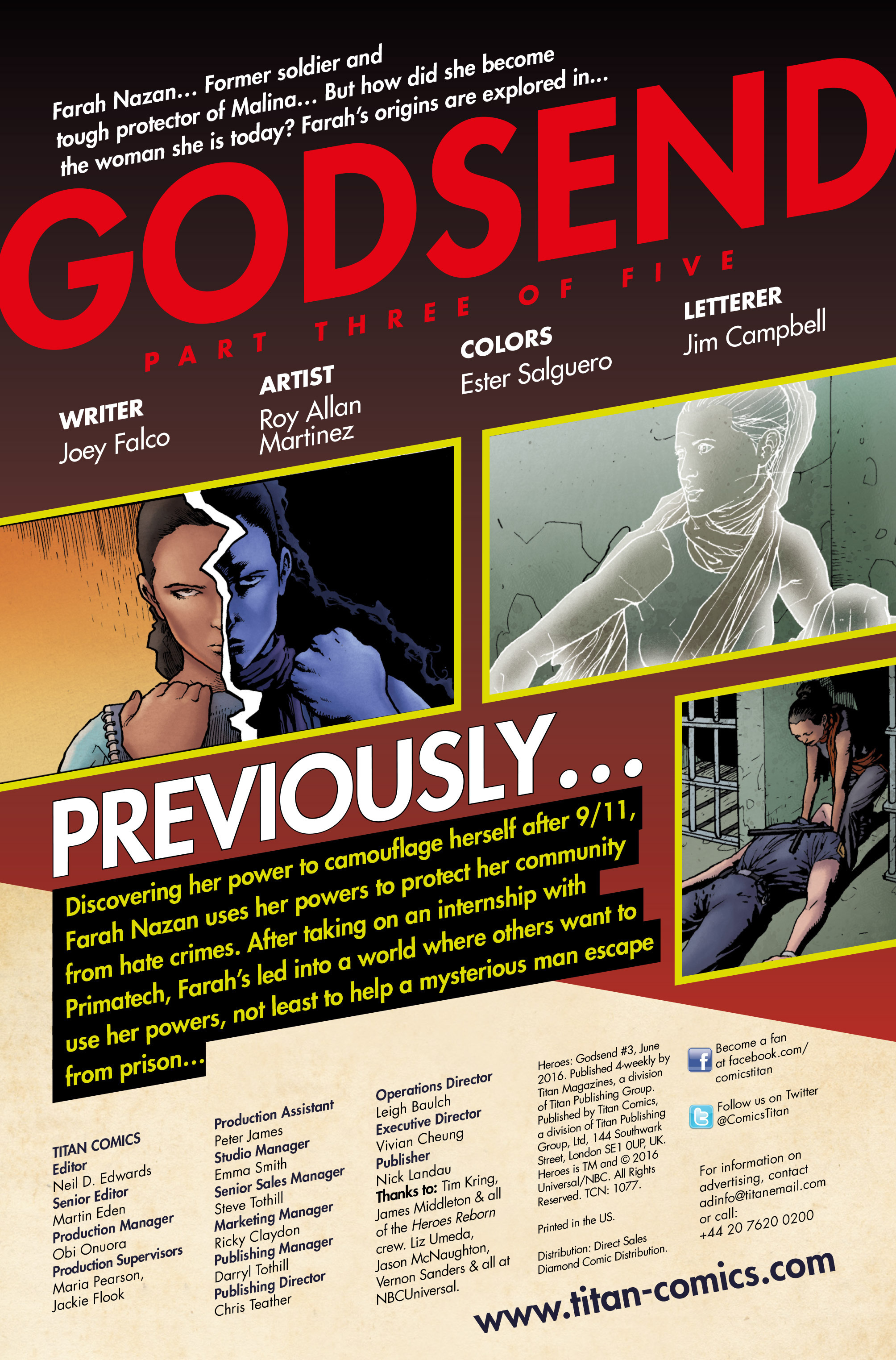Read online Heroes Godsend comic -  Issue #3 - 2