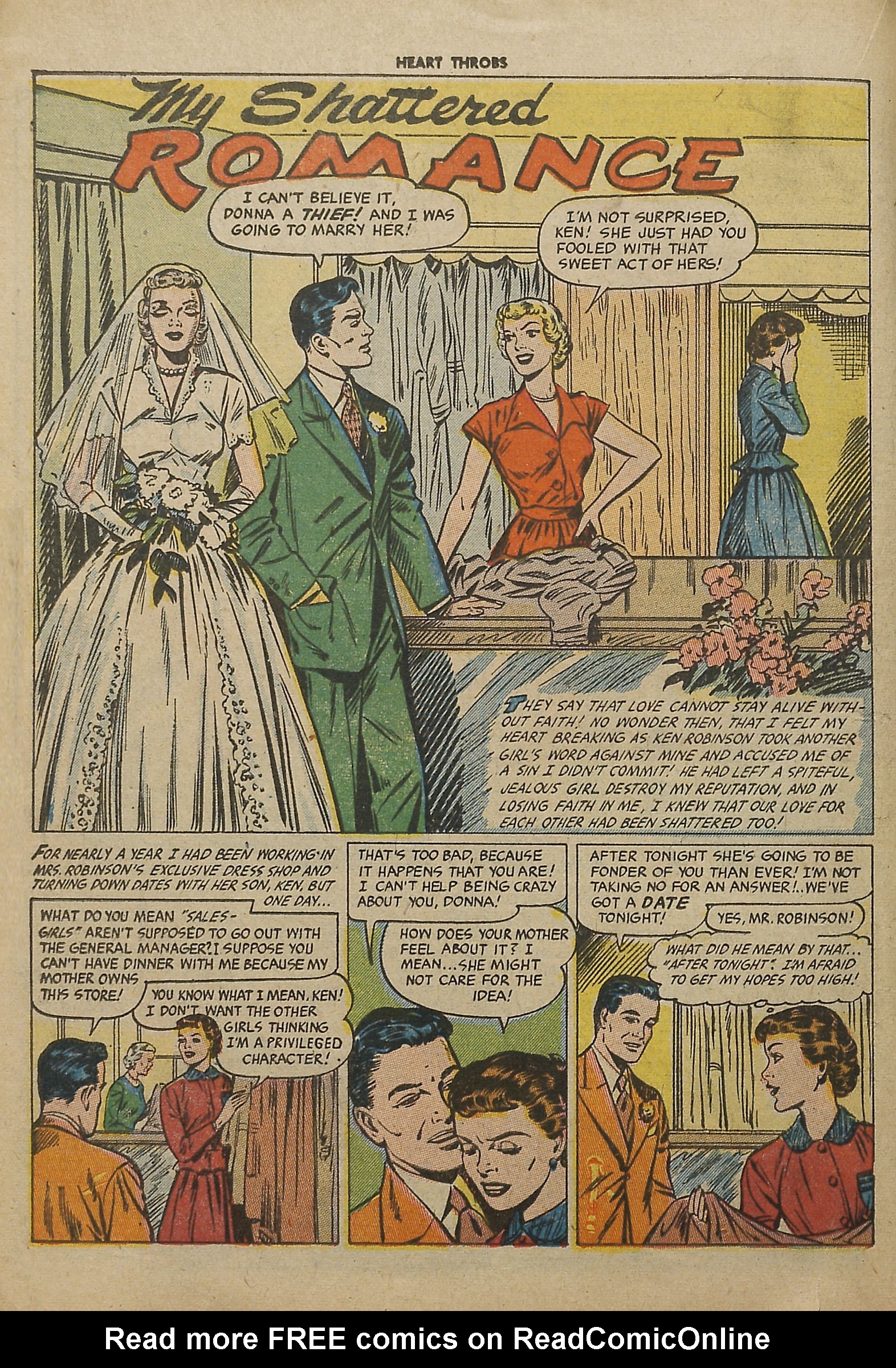 Read online Heart Throbs comic -  Issue #18 - 18
