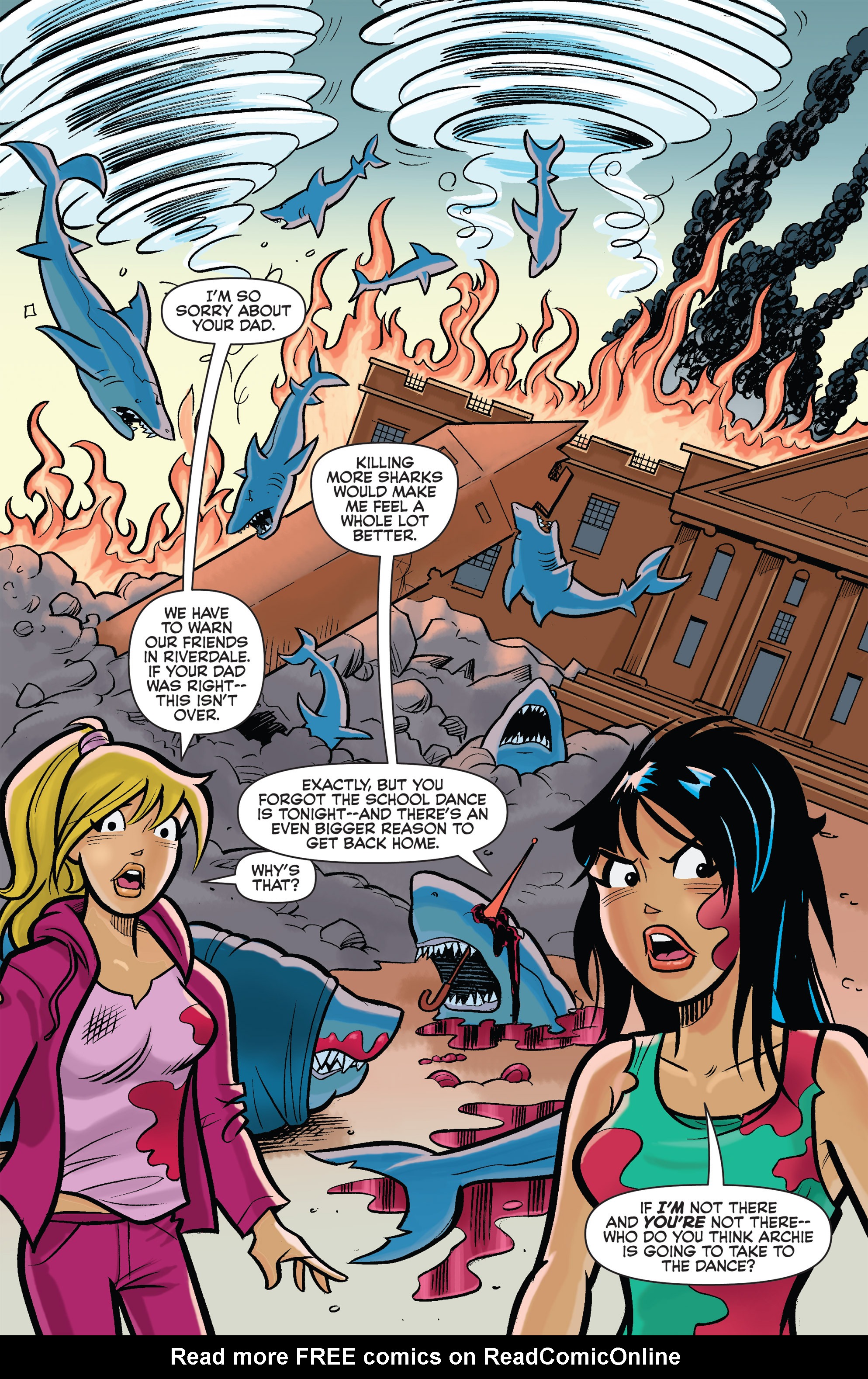 Read online Archie vs. Sharknado comic -  Issue #Archie vs. Sharknado Full - 12