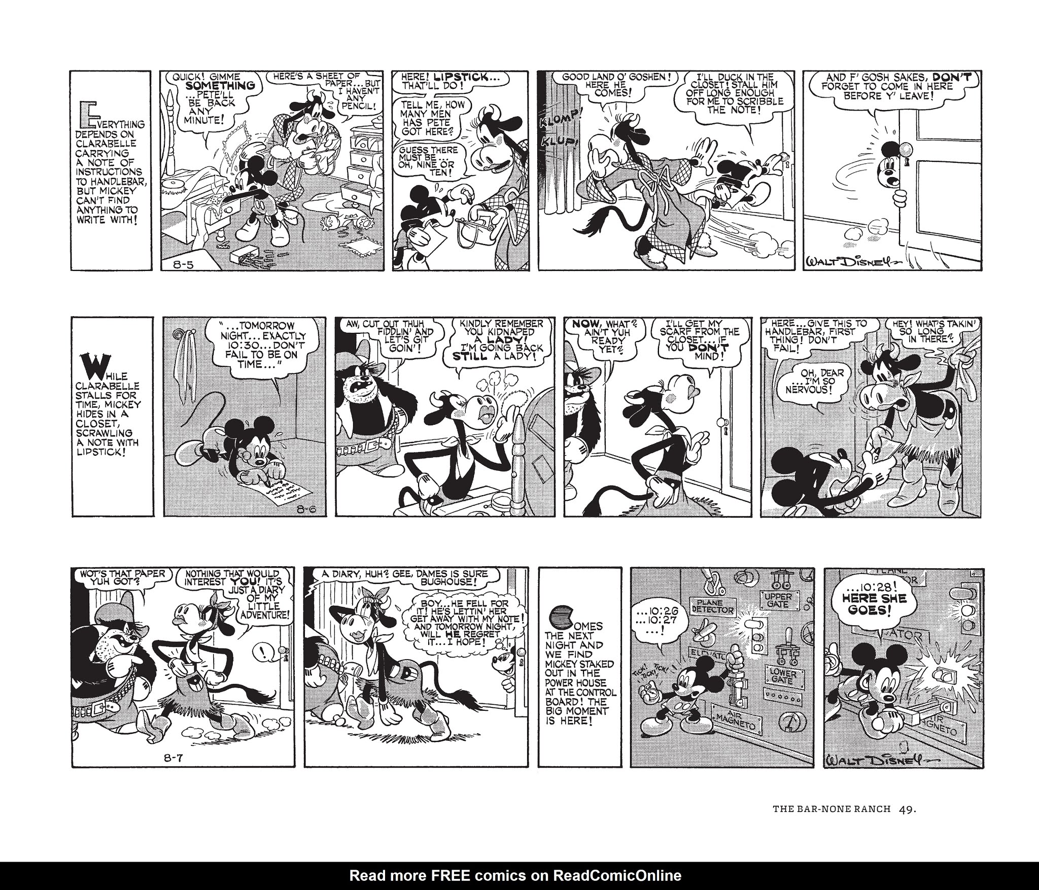 Read online Walt Disney's Mickey Mouse by Floyd Gottfredson comic -  Issue # TPB 6 (Part 1) - 49