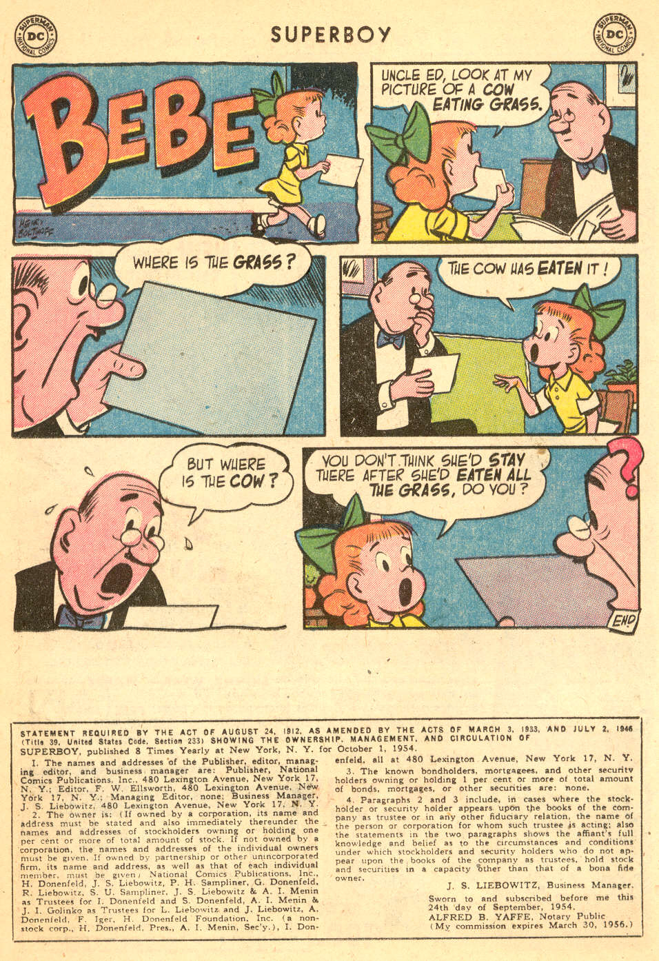 Read online Superboy (1949) comic -  Issue #39 - 10