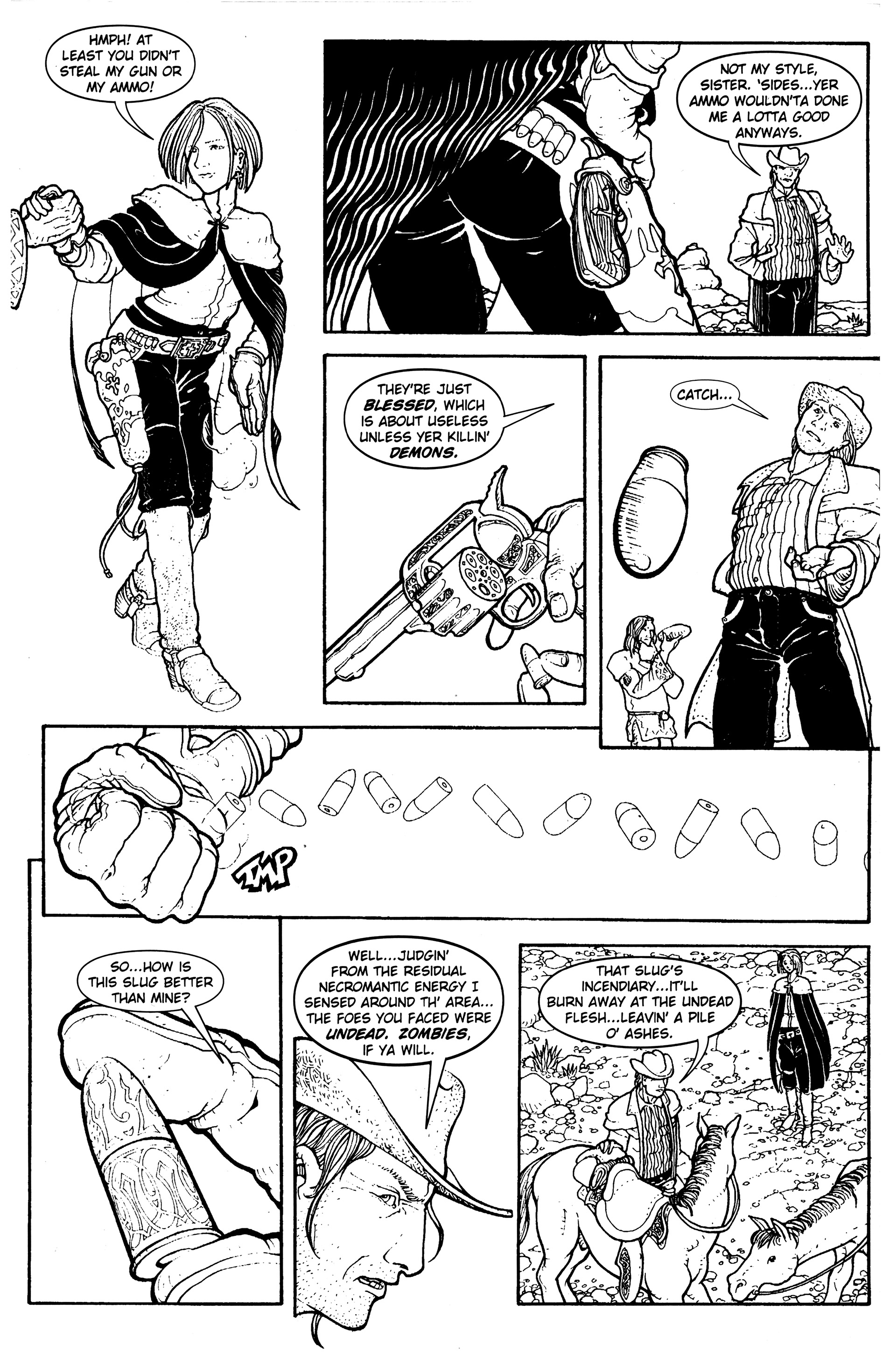 Read online Warrior Nun: Black & White comic -  Issue #13 - 12