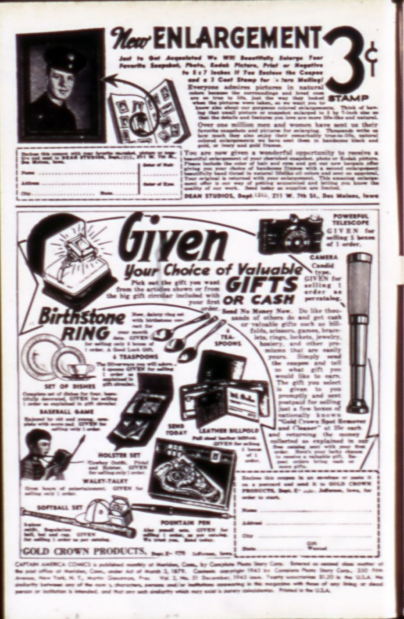 Read online Captain America Comics comic -  Issue #51 - 2