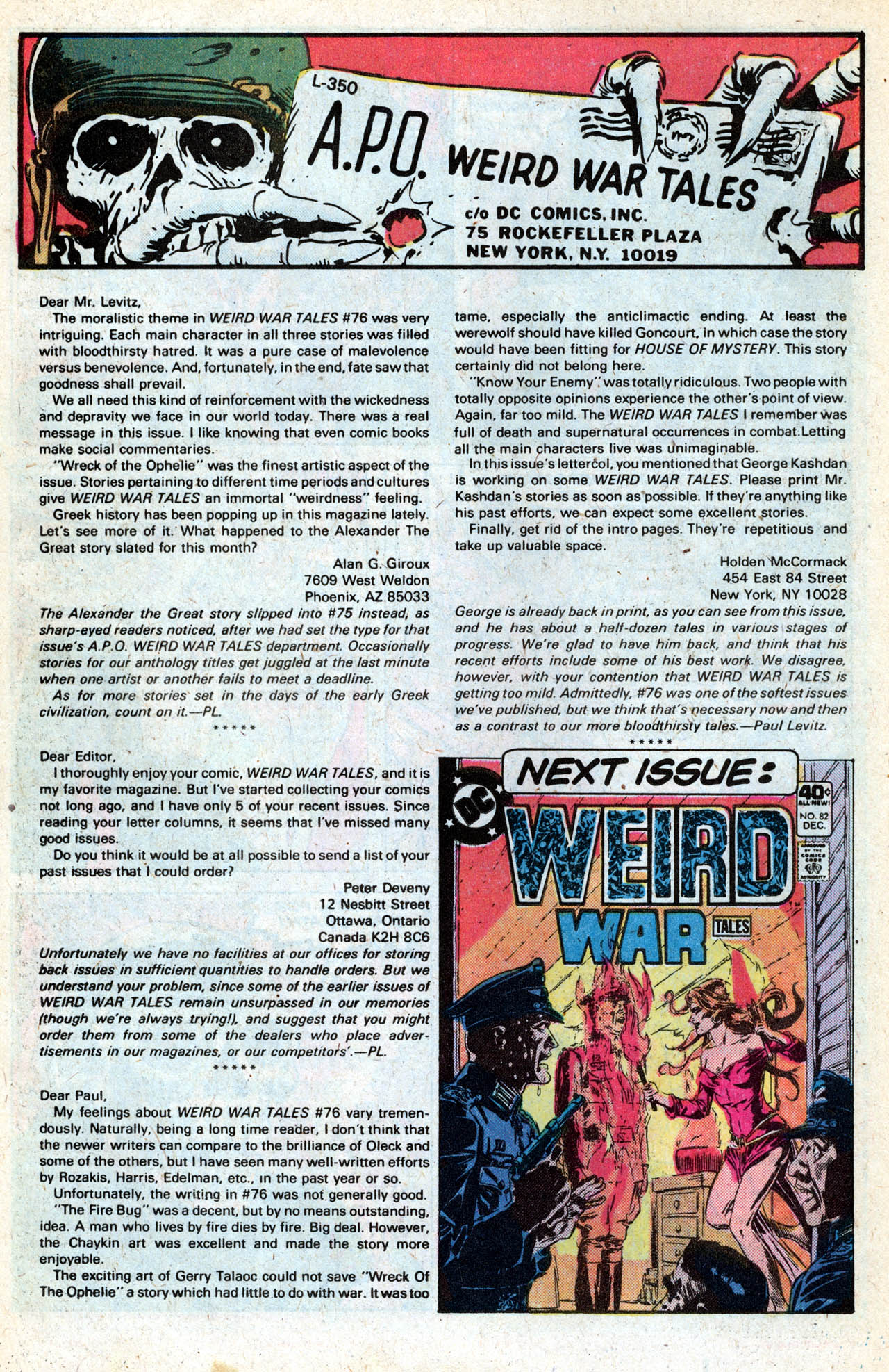 Read online Weird War Tales (1971) comic -  Issue #81 - 22
